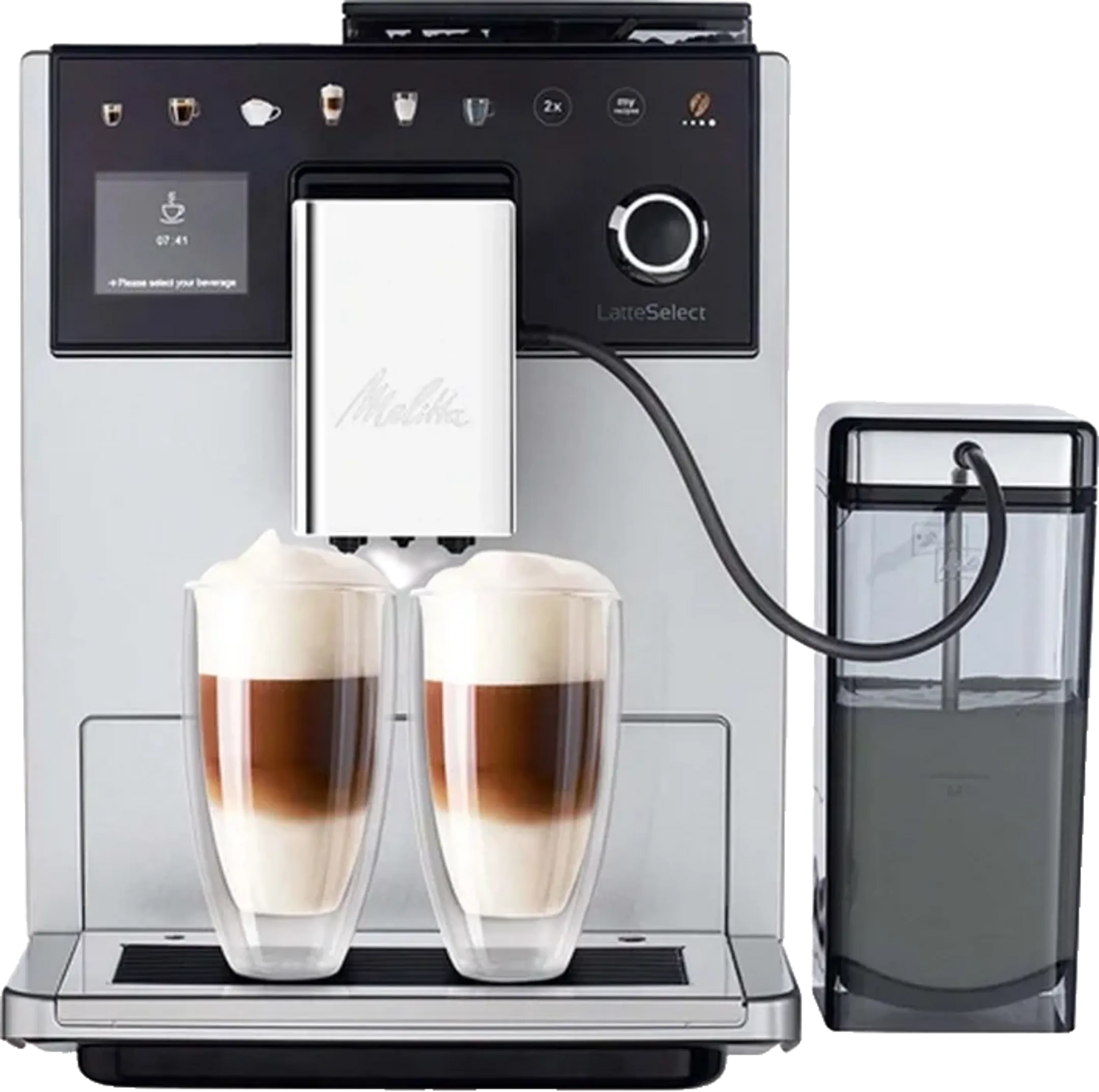 Volautomatische Espressomachine LatteSelect Silver