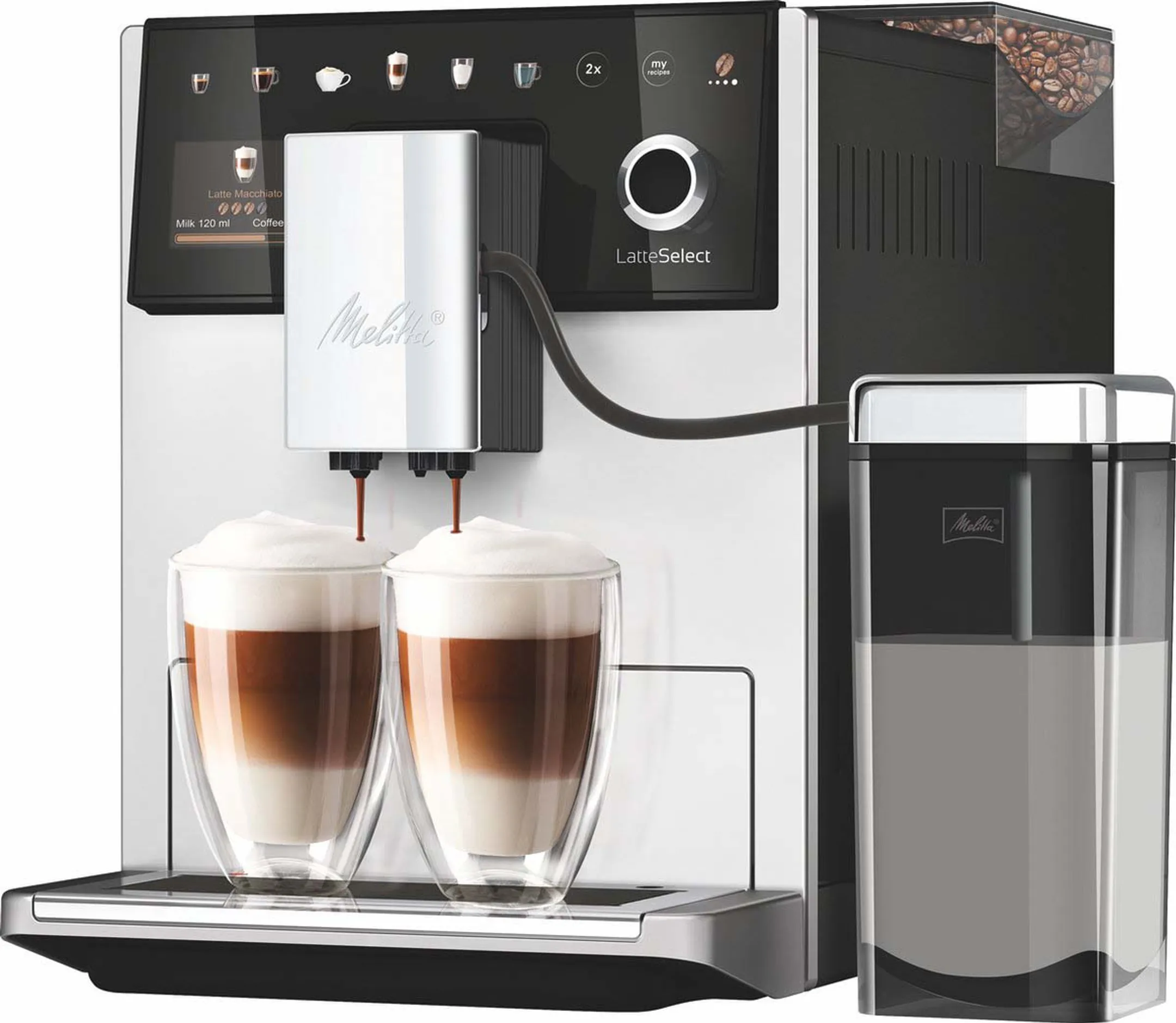 Melitta Volautomatische Espressomachine LatteSelect Silver image