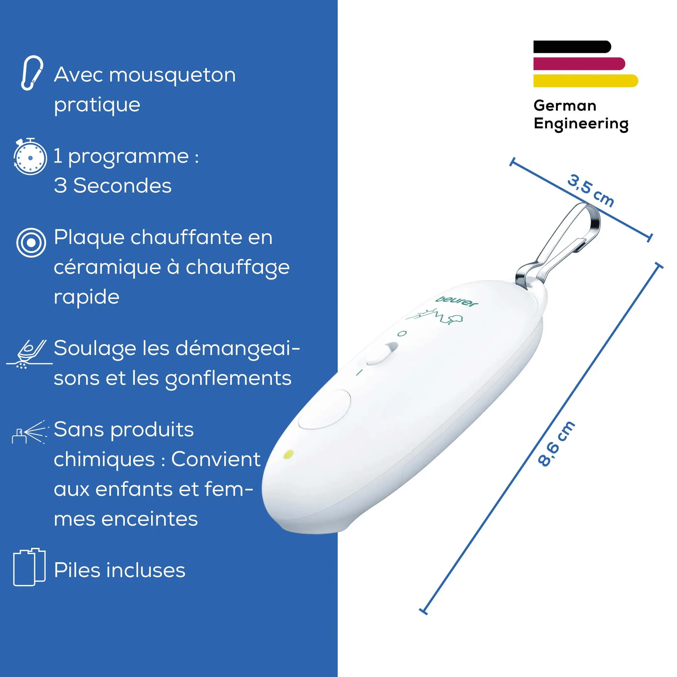 Beurer Appareil soulageant les piqûres d’insectes BR10 image