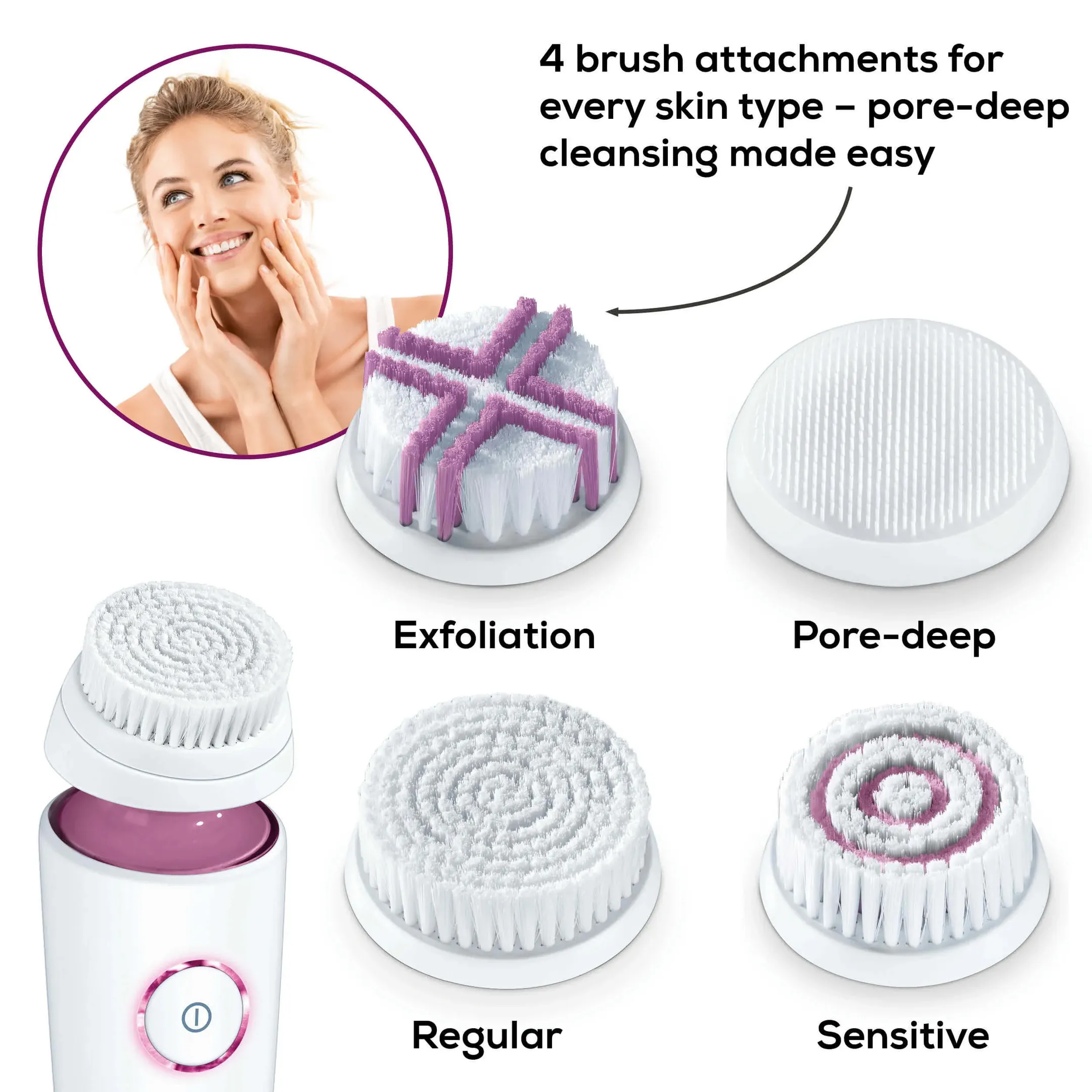 Beurer Brosse cosmétique visage FC 95 Pureo Deep Cleansing image
