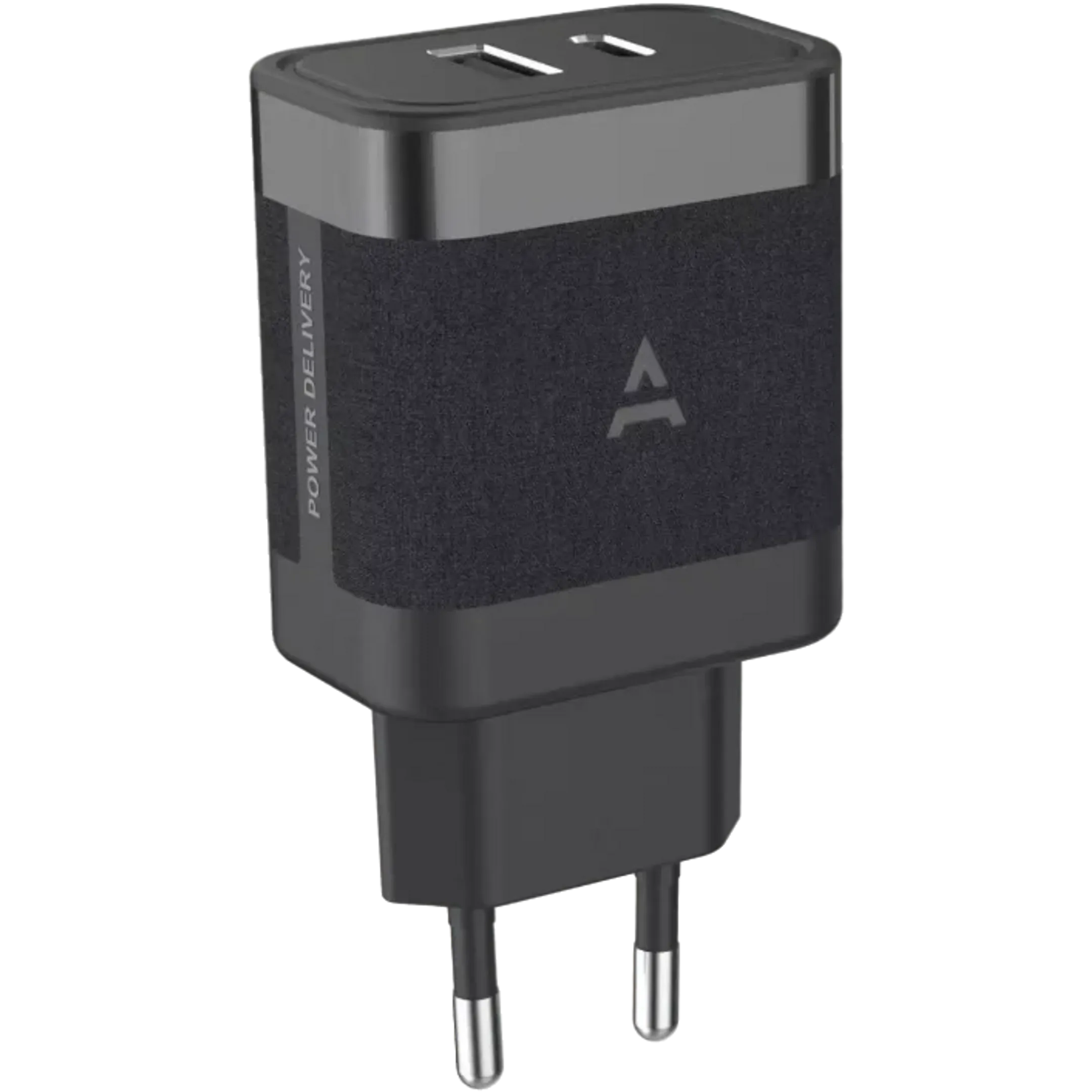 HOME CHARGER 45W DUAL A/C - Zwart