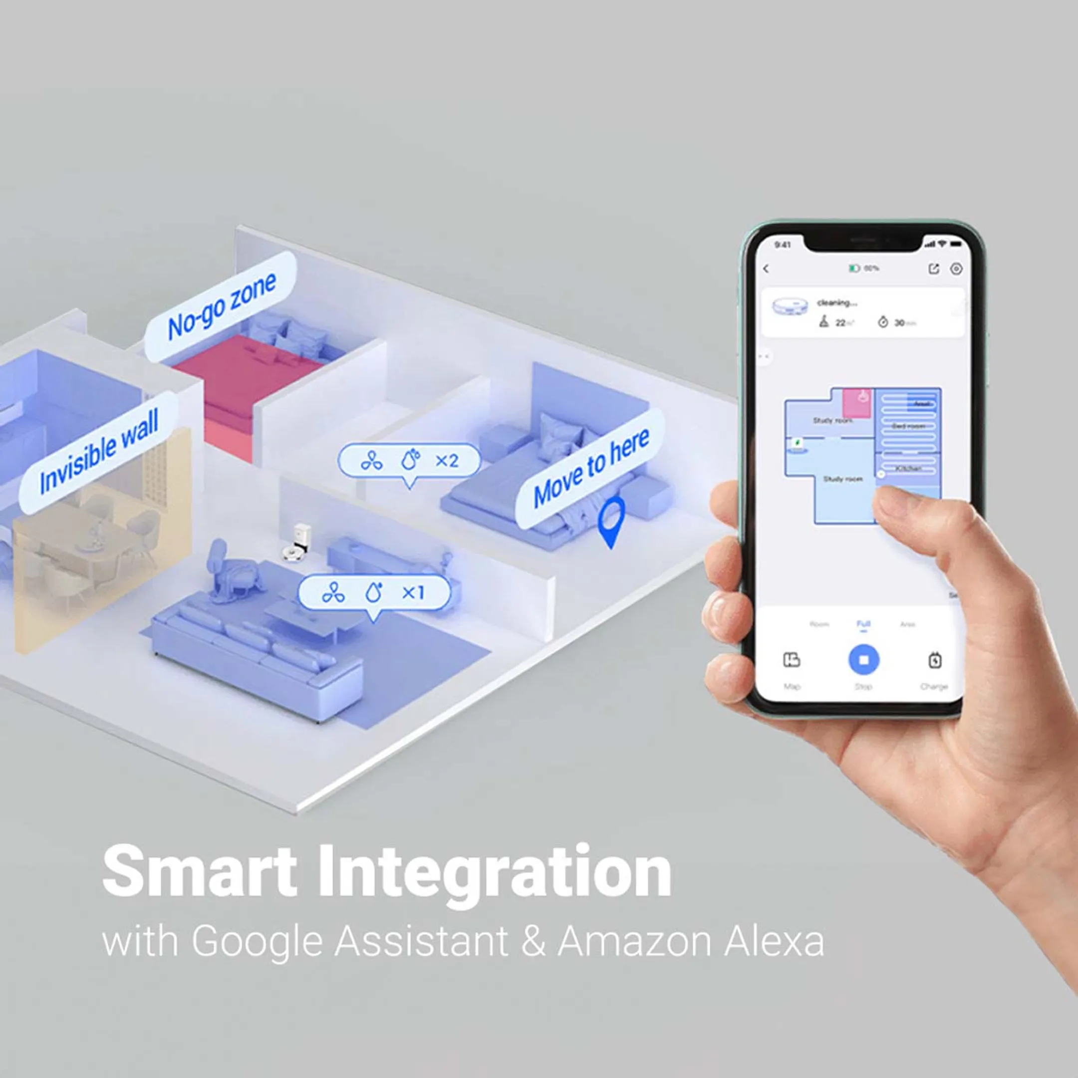 Ezviz Aspirateur robot 2en1 RE5 image