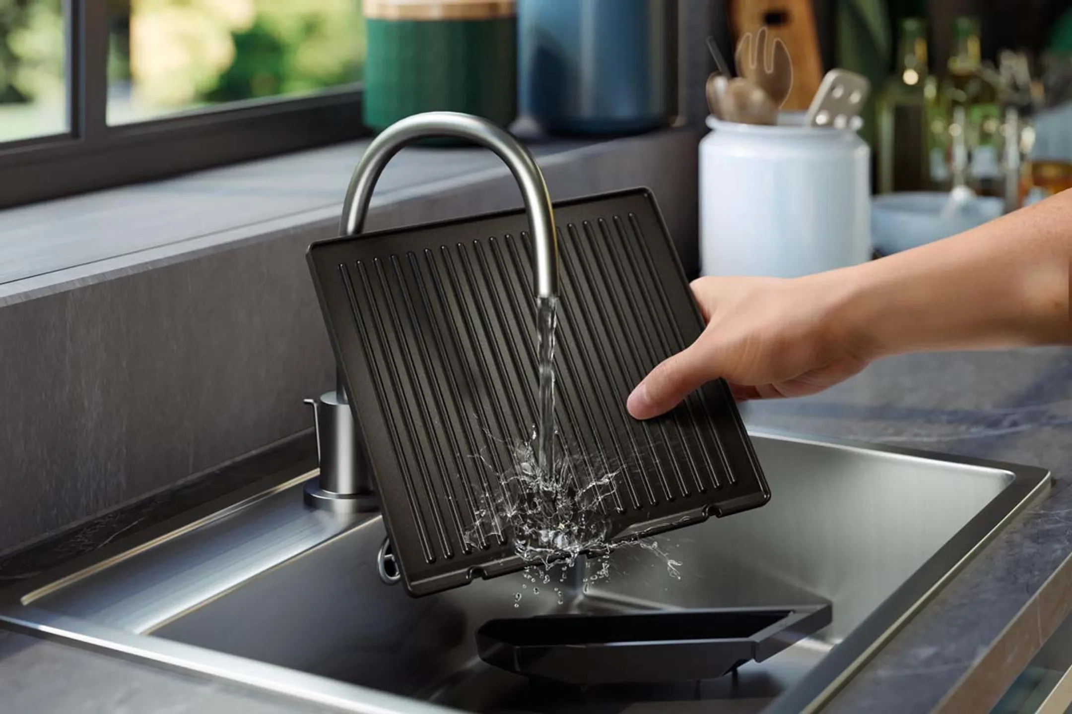 Philips Série 7000 Gril contact HD6307/70 image