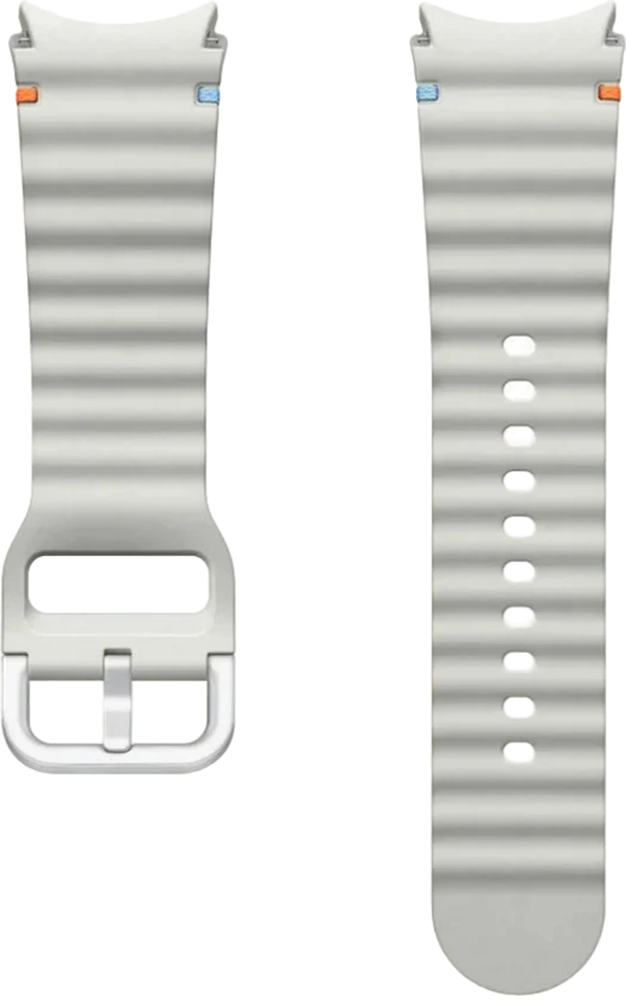 Galaxy Watch7 Sport Rubberen Band M/L - Zilver