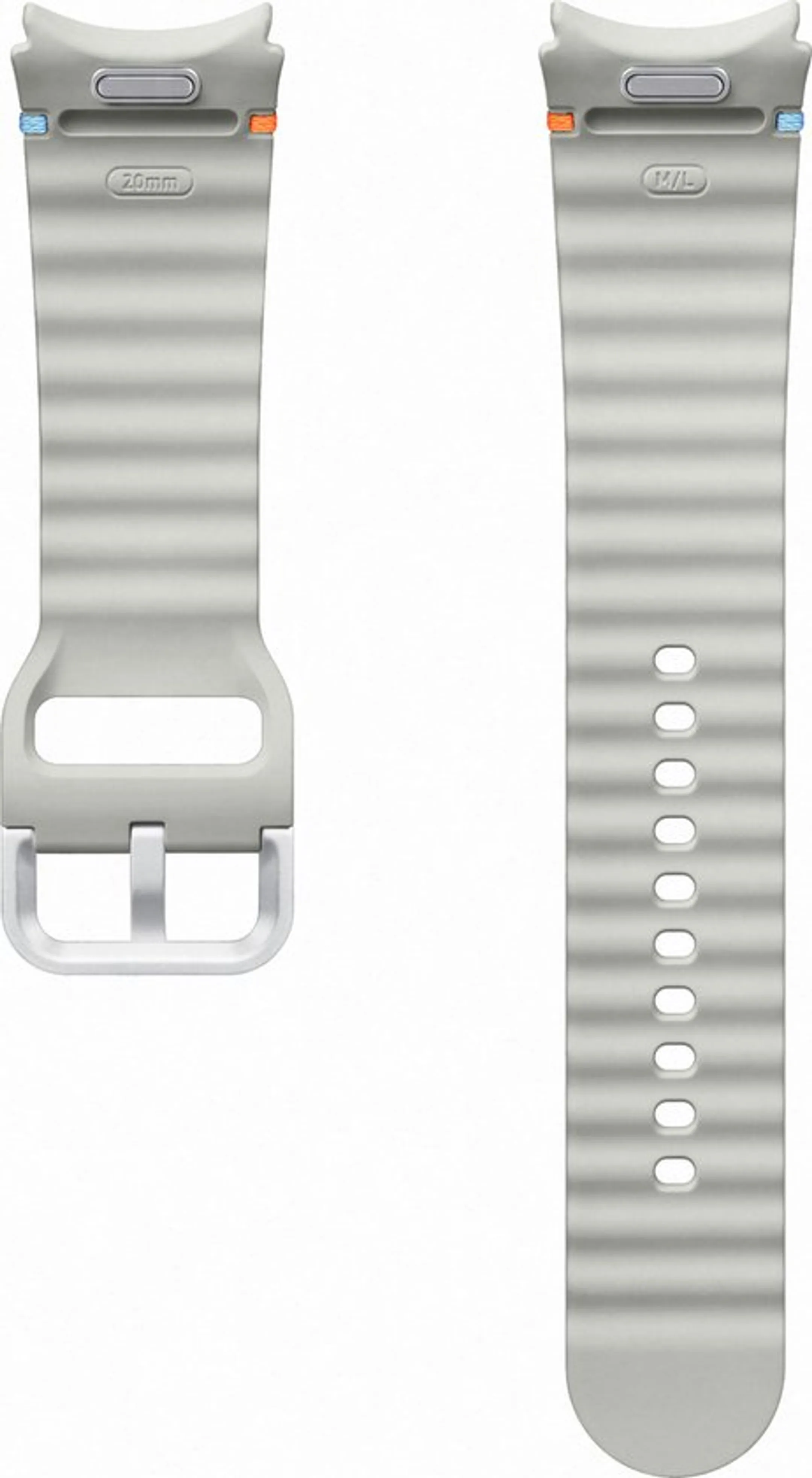 Samsung Galaxy Watch7 Sport Rubberen Band M/L - Zilver image