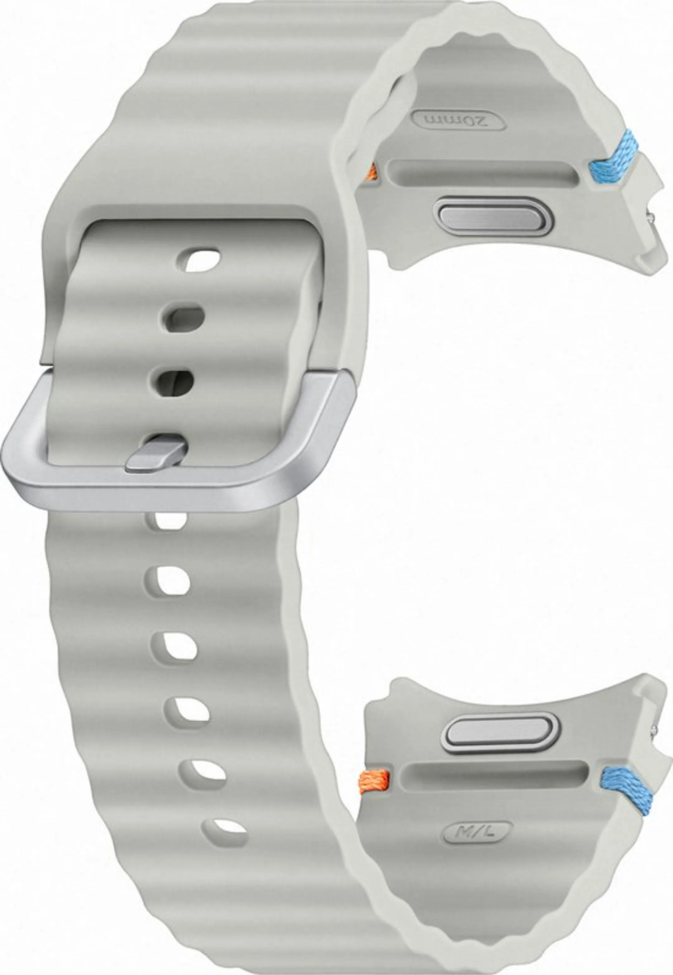 Samsung Galaxy Watch7 Sport Rubberen Band M/L - Zilver image