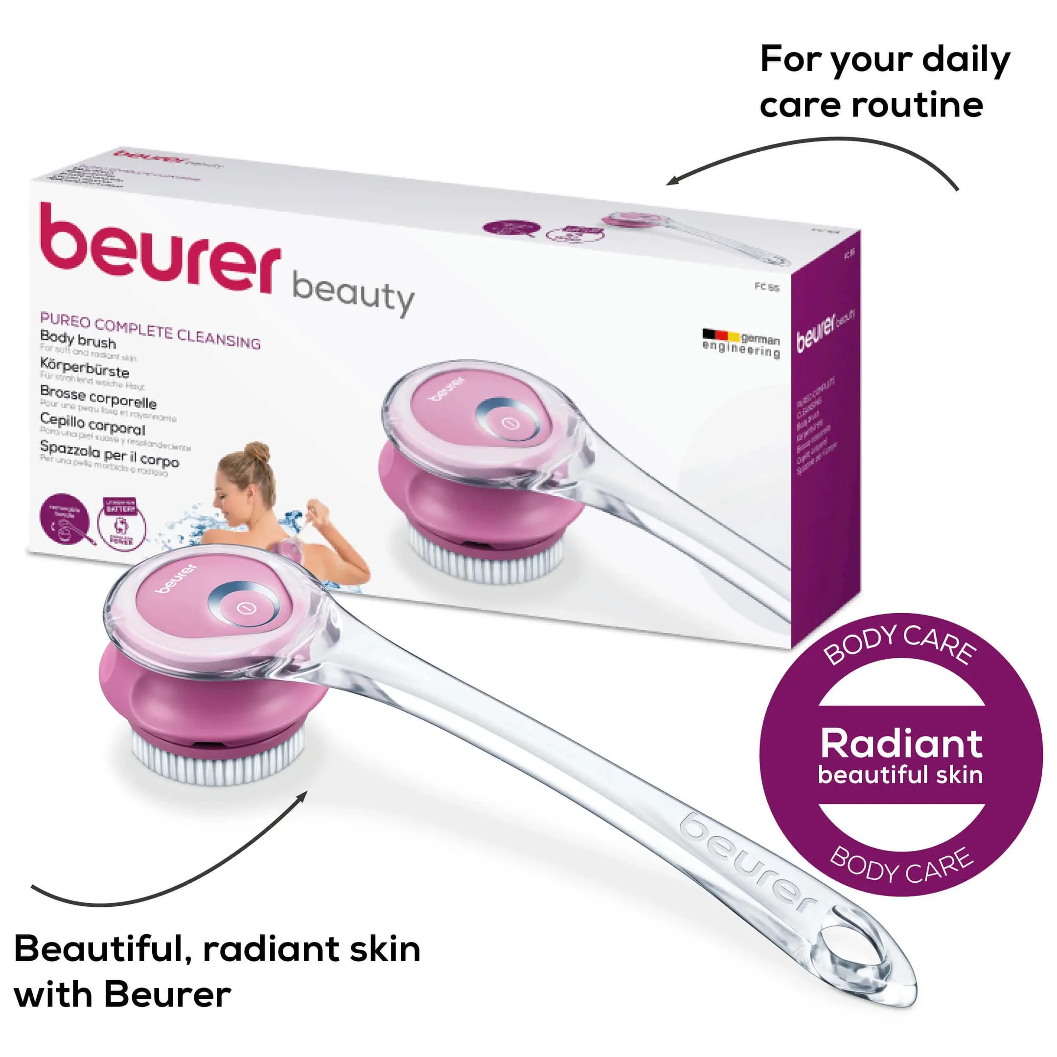 Beurer Brosse pour le corps FC 55 Pureo Complete Cleansing image