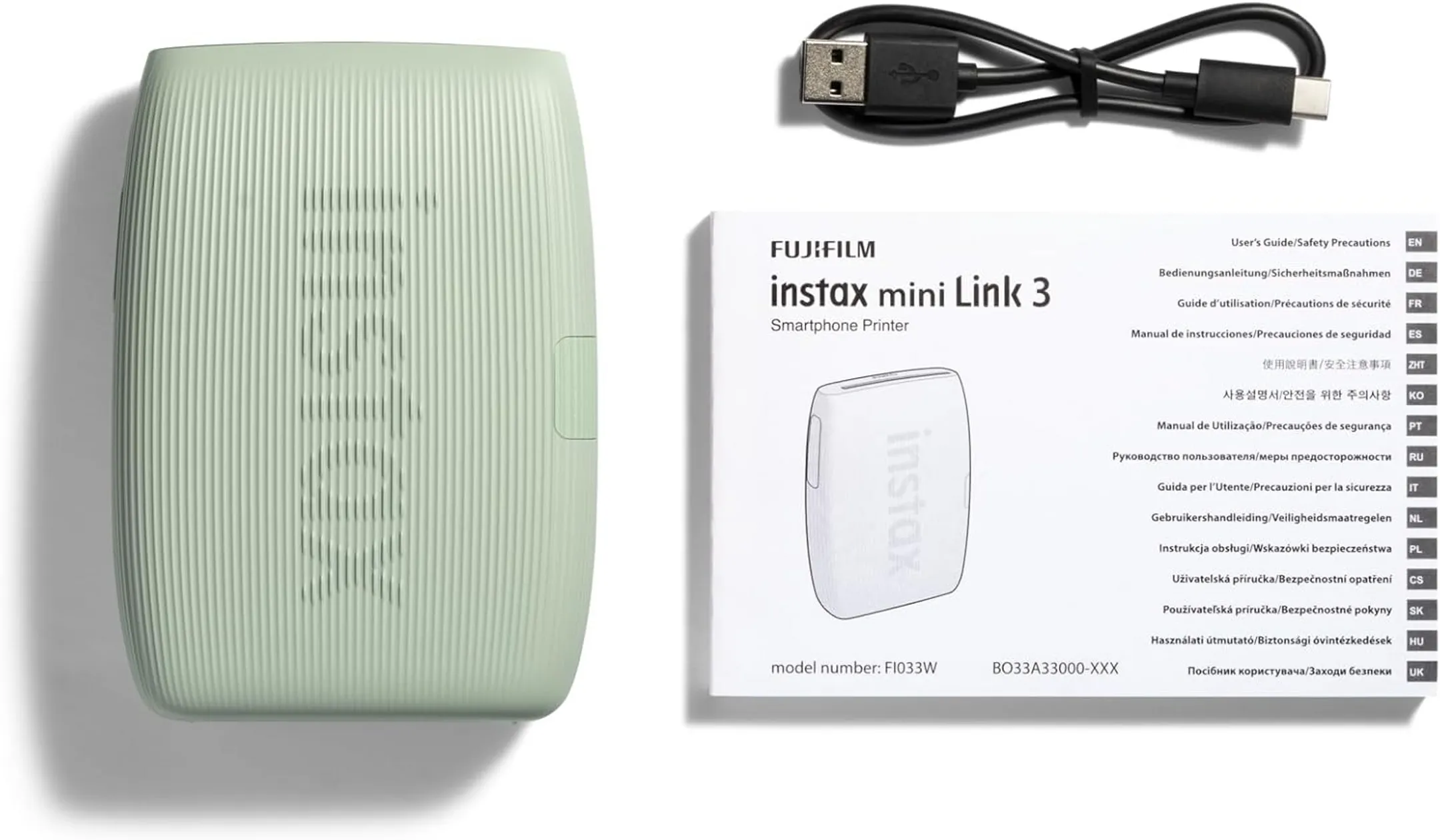 Fujifilm Instax mini Link 3 fotoprinter - Sage Green image