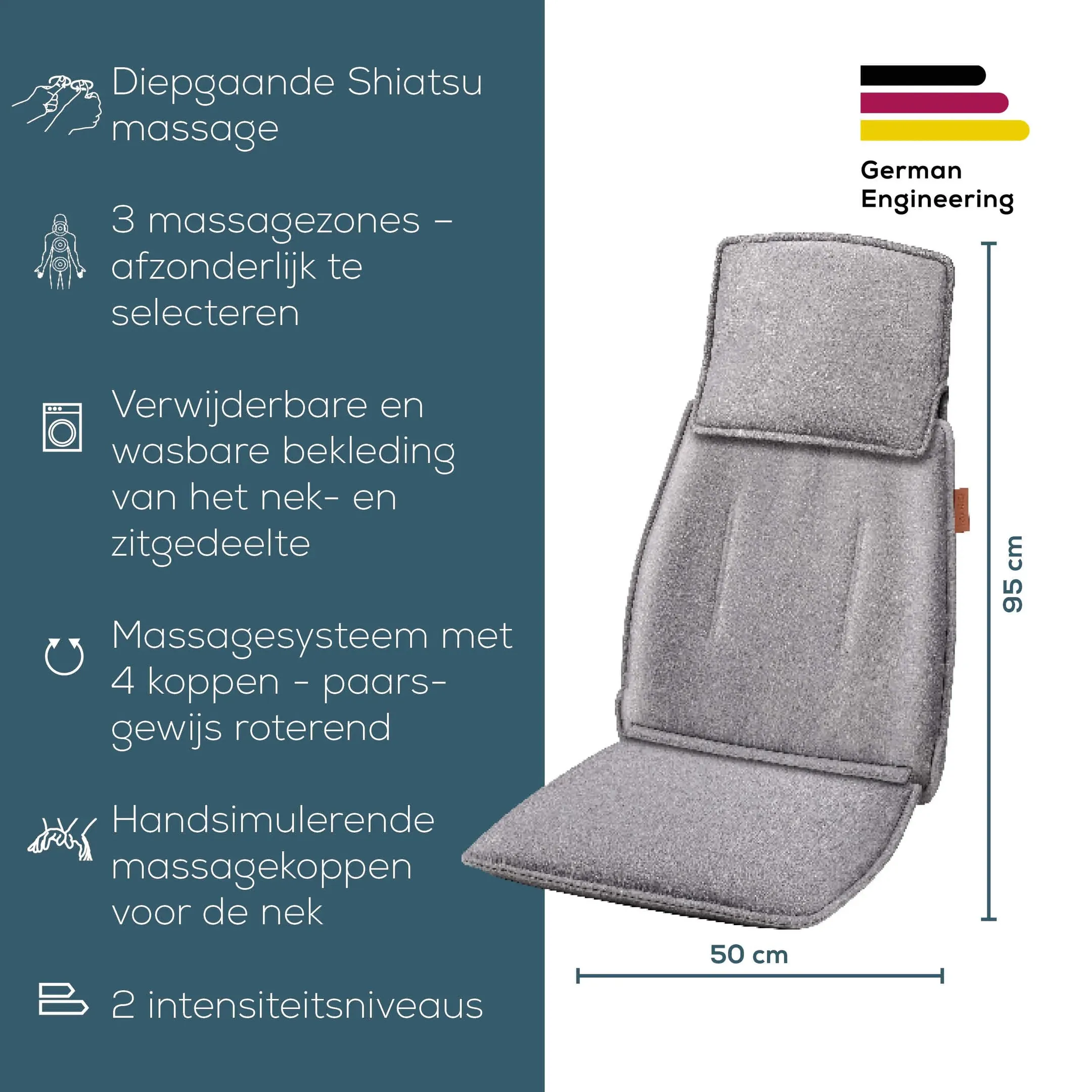 Beurer Massagestoel MG 330 Grey image