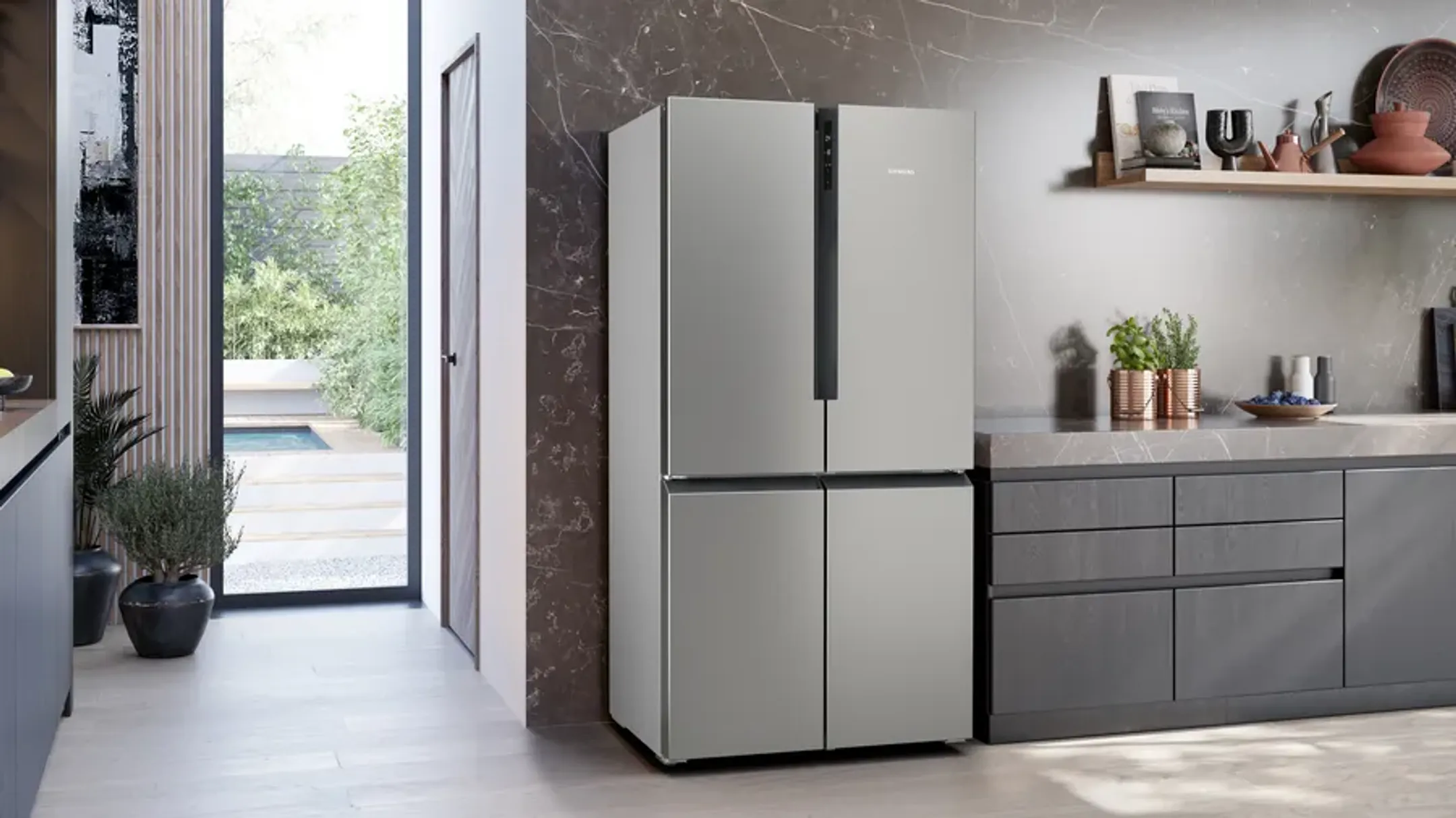 Siemens Amerikaanse koelkast KF96NVPEA antiFingerprint image