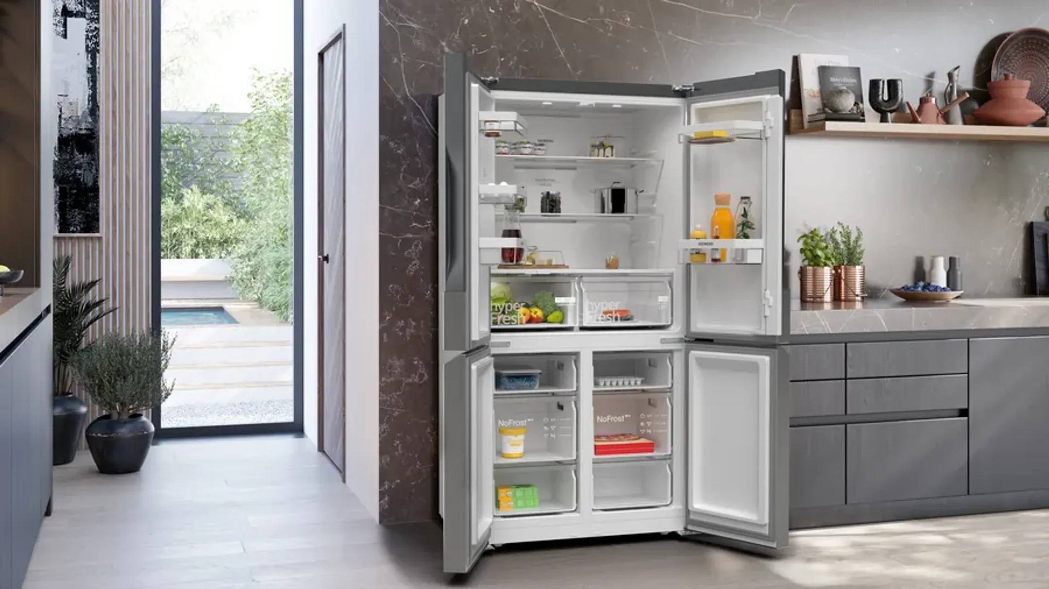 Siemens Amerikaanse koelkast KF96NVPEA antiFingerprint image