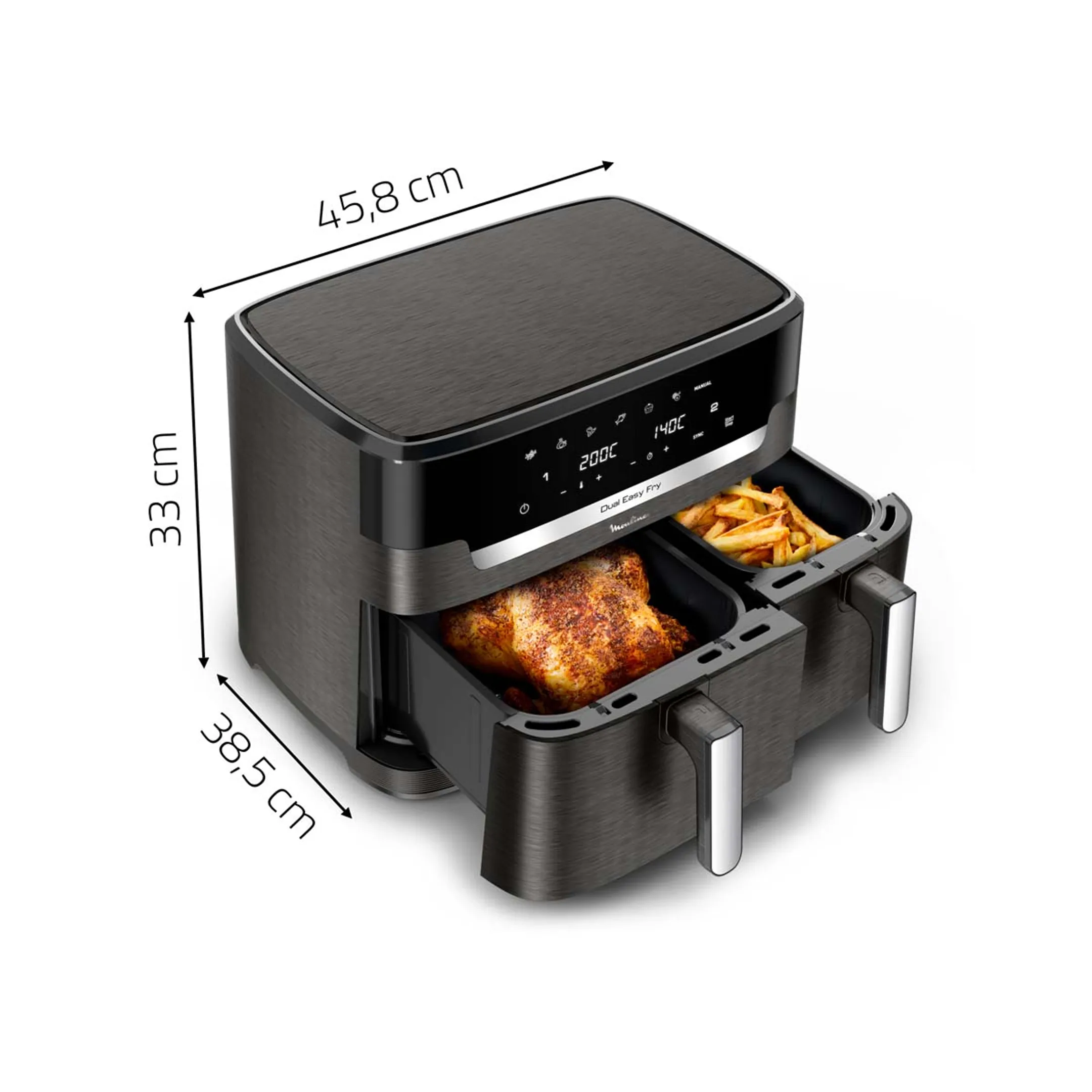 Moulinex Airfryer Dual Easy Fry XXL EZ942HF0 image