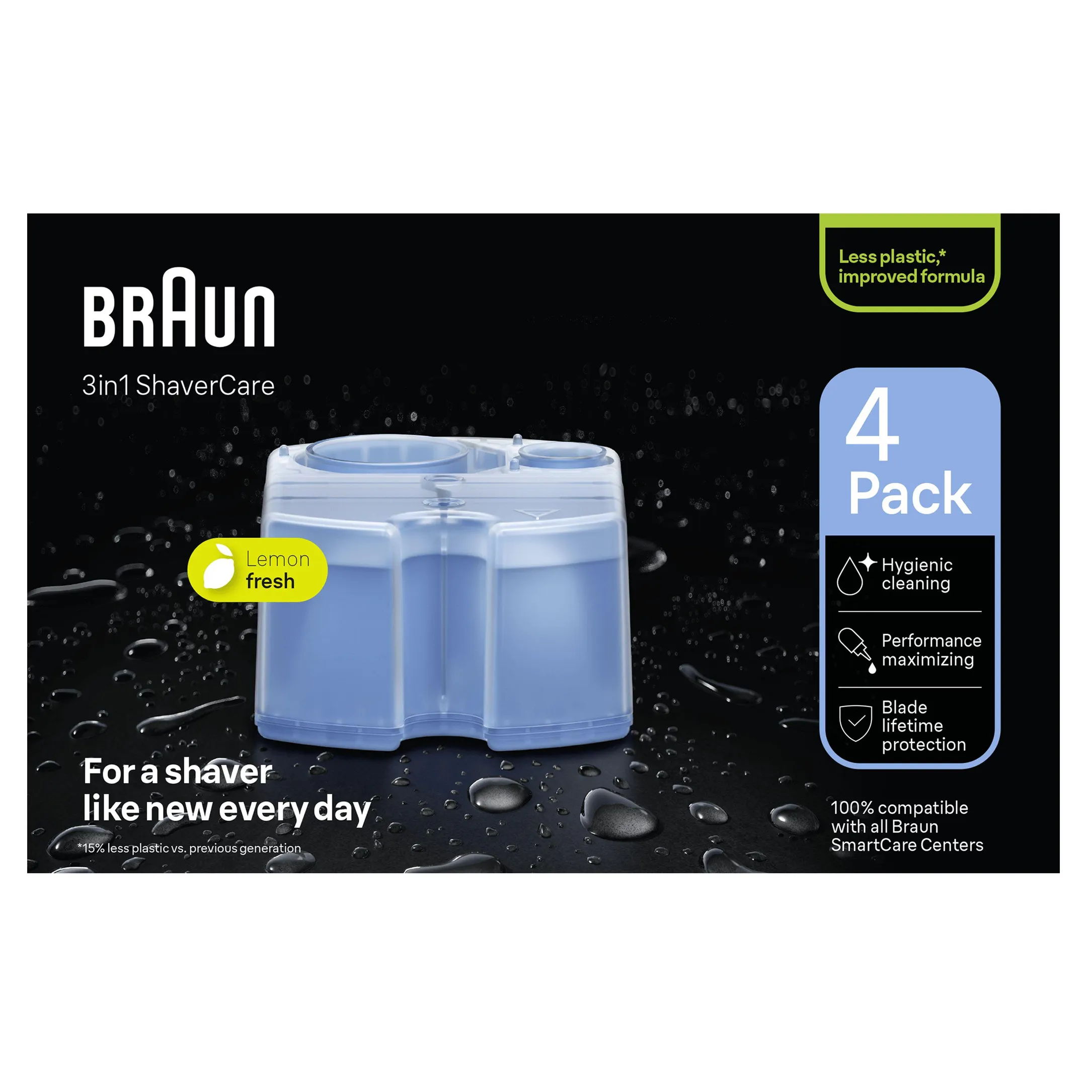 Braun Cartouches de recharge 3-en-1 Shaver Care 4 pièces image