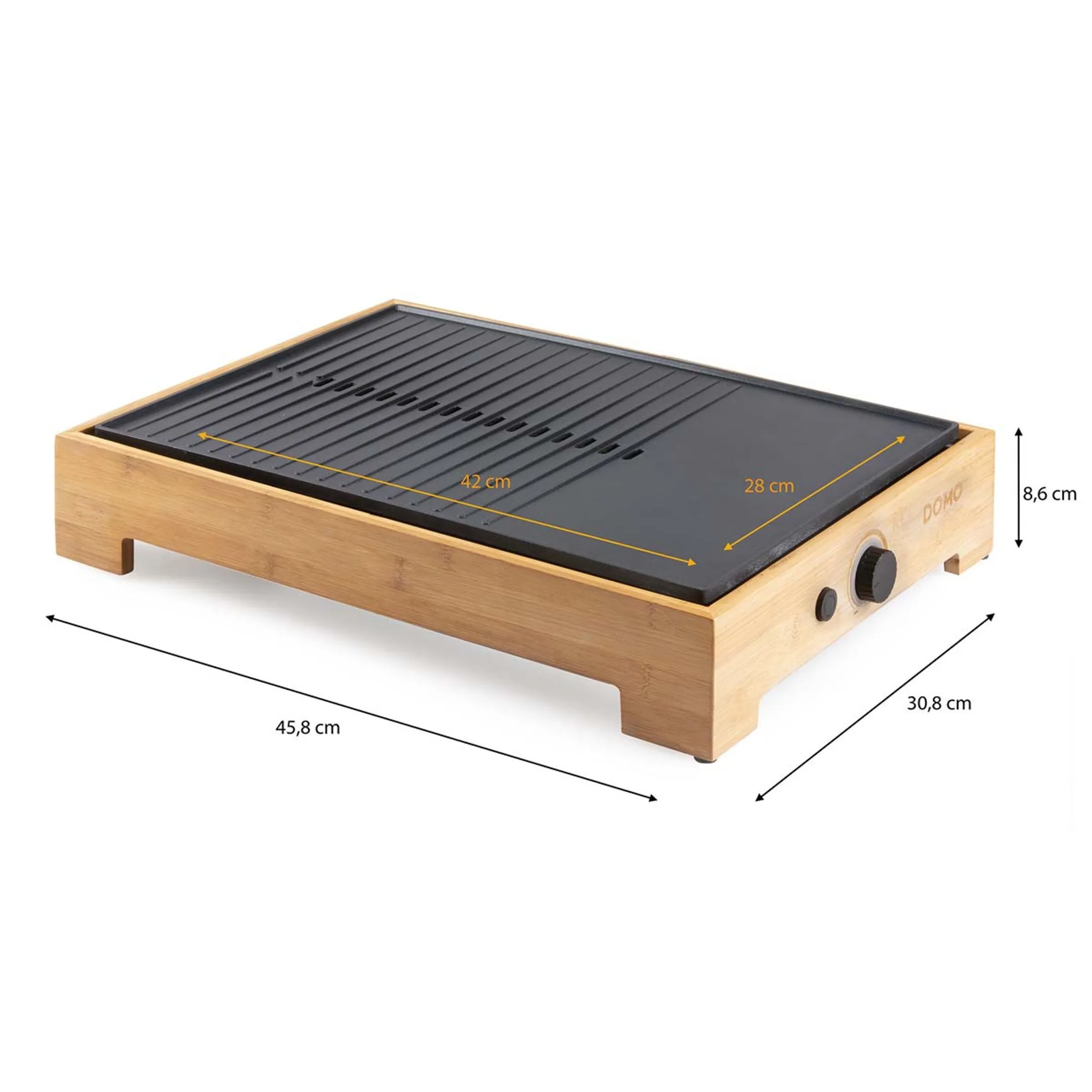 Domo Plancha Grill Bamboo DO9271G image