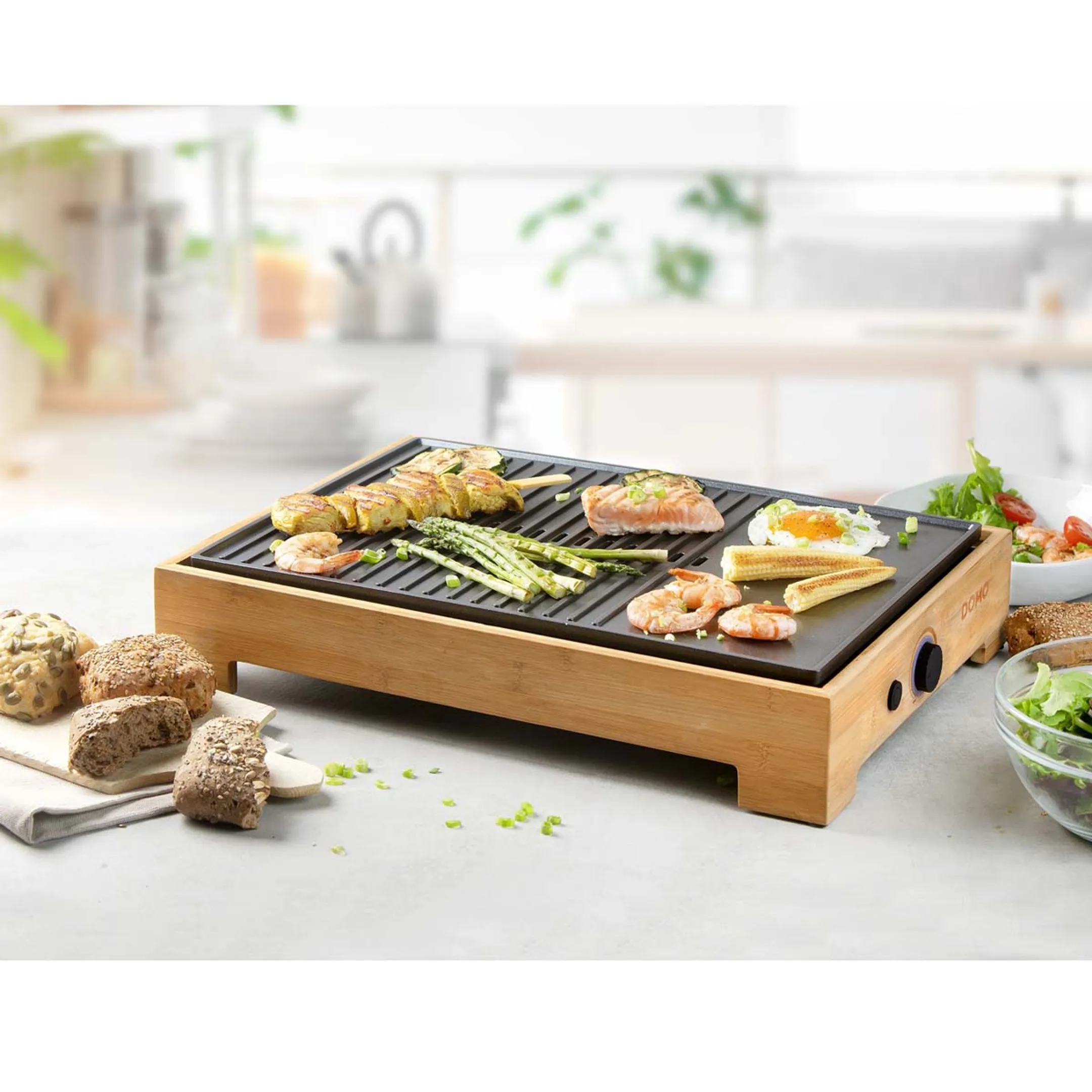 Domo Plancha Grill Bamboo DO9271G image