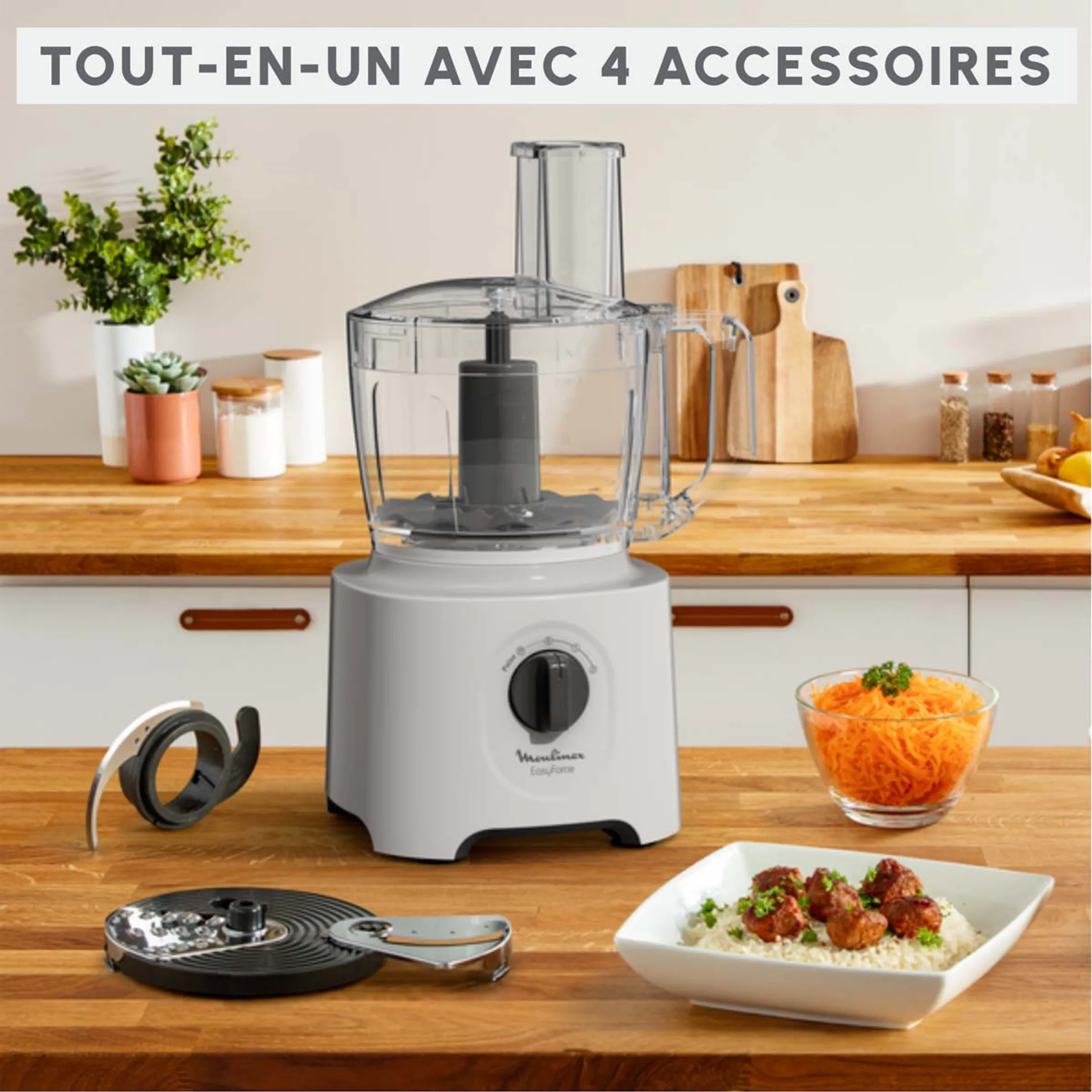 Moulinex Robot multifonction Easy Force FP242B10 image