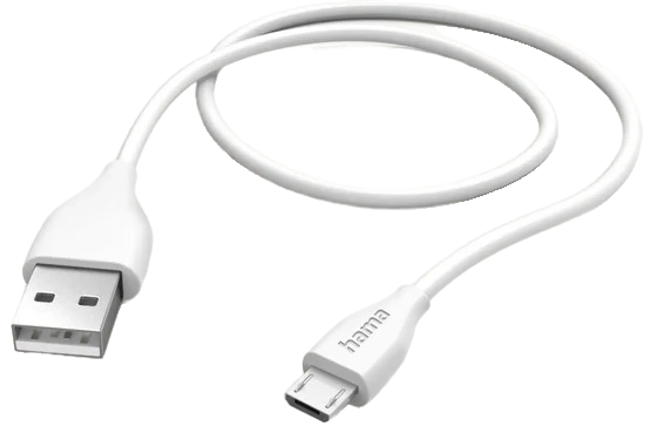 USB-kabel 1,5 m - USB A Micro-USB B - Wit  