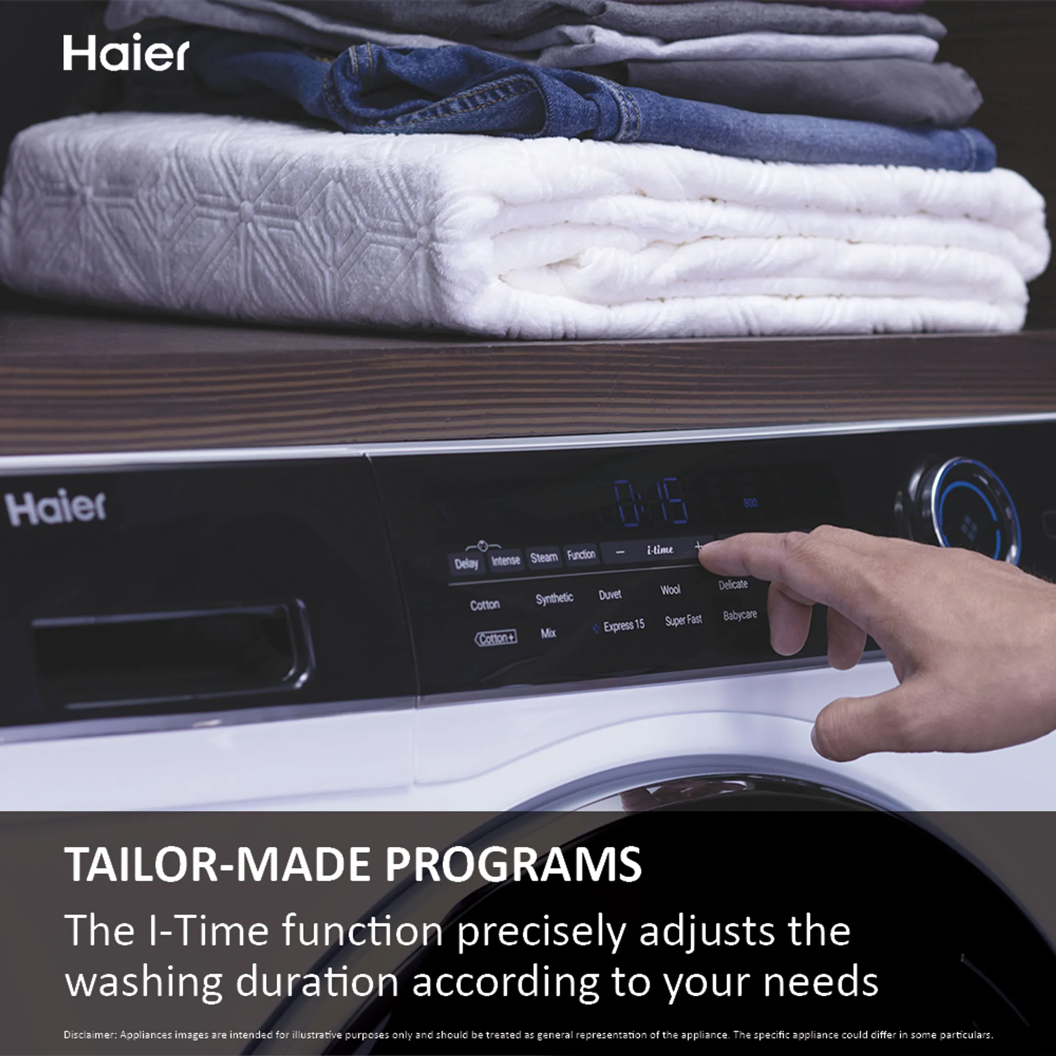 Haier Bundel - Wasmachine HW80-B14959EU1DF Irefresh Connected + Droogkast HD90-A3959E-DF Irefresh Connected image