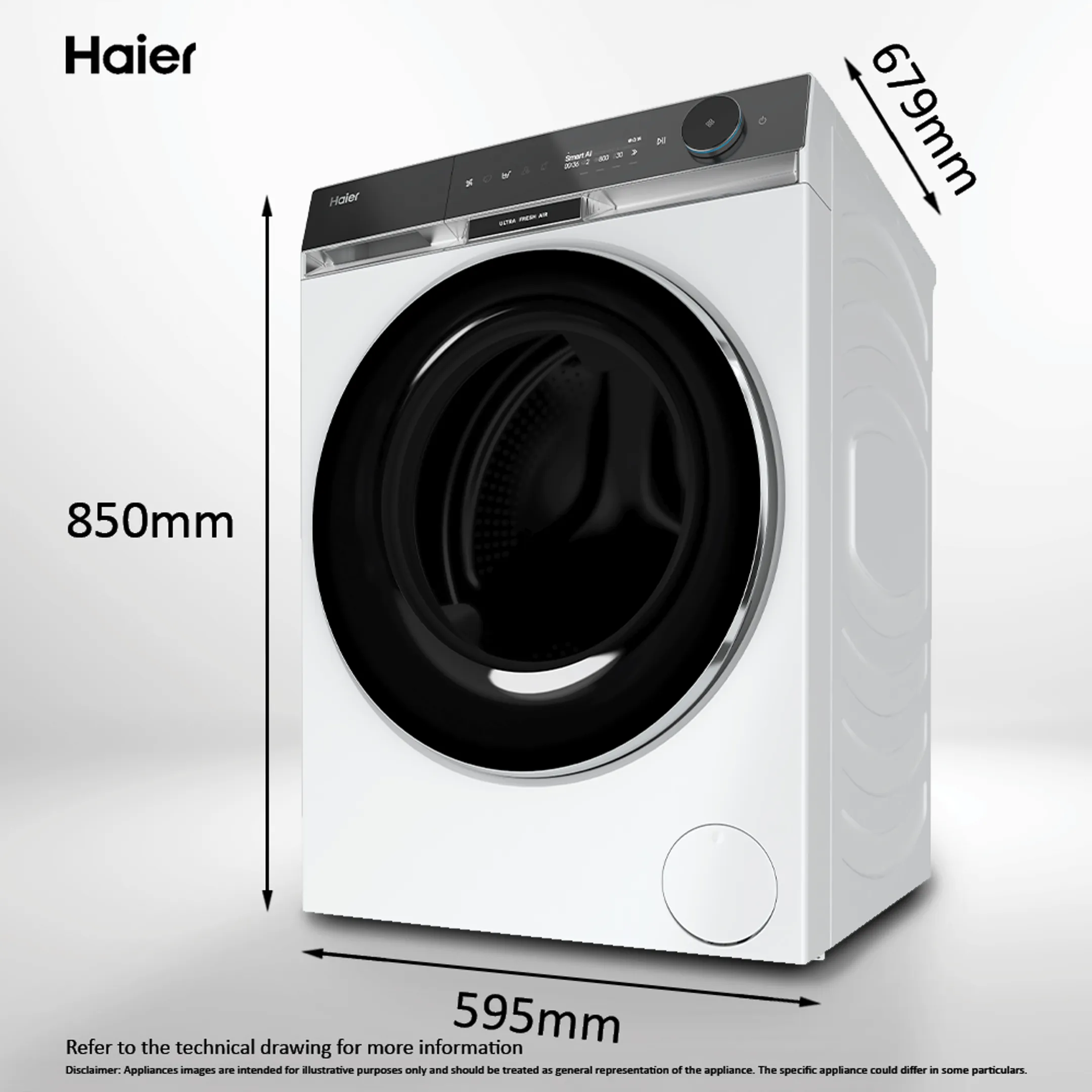 Haier Machine à laver HW110-BD14397U1S Ultrafresh Connected image
