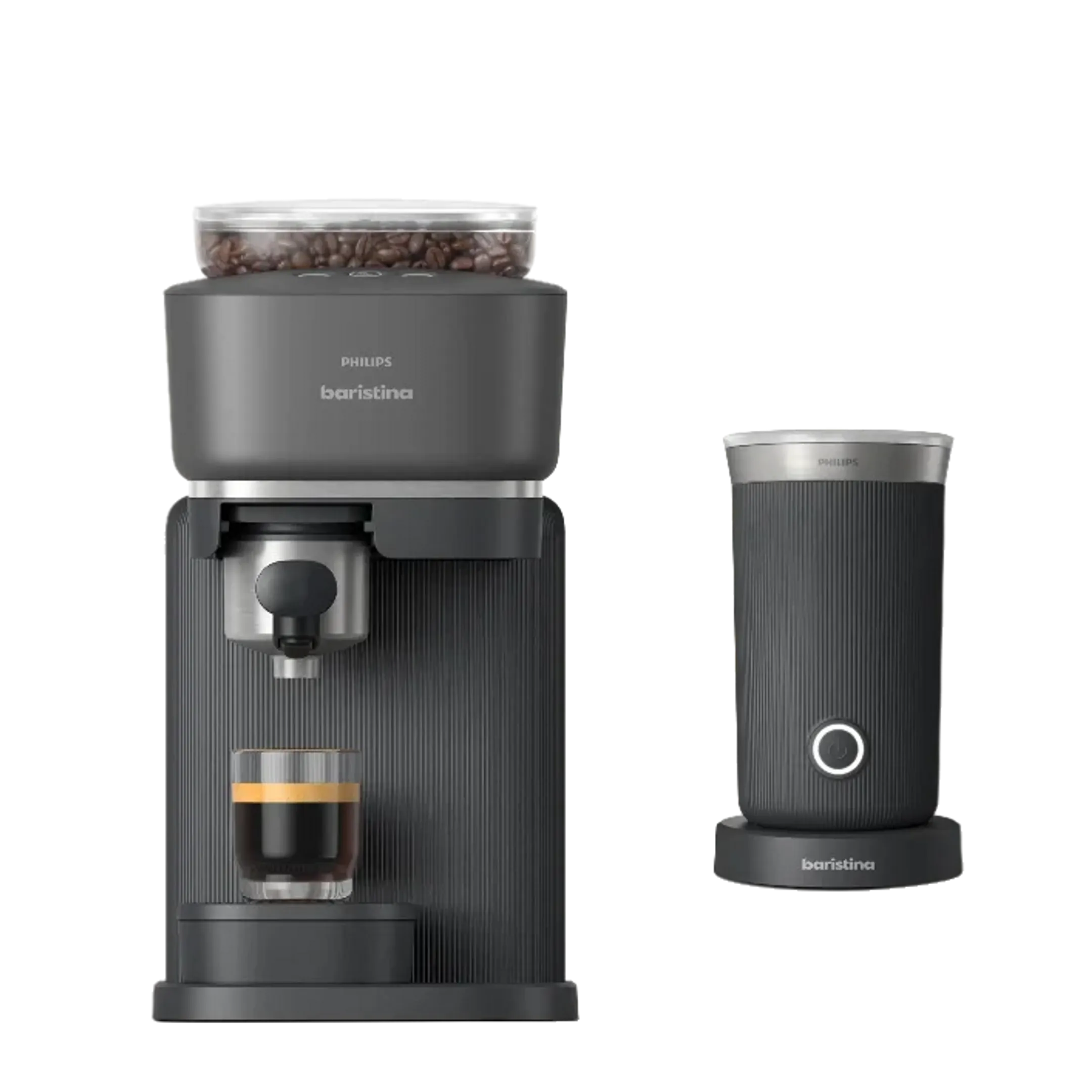 Espressomachine Baristina BAR303/60 + Melkopschuimer - Zwart