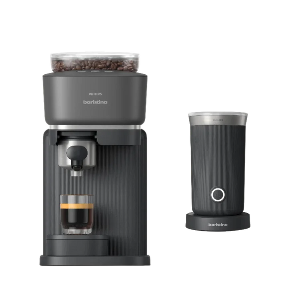 Espressomachine Baristina BAR303/60 + Melkopschuimer - Zwart