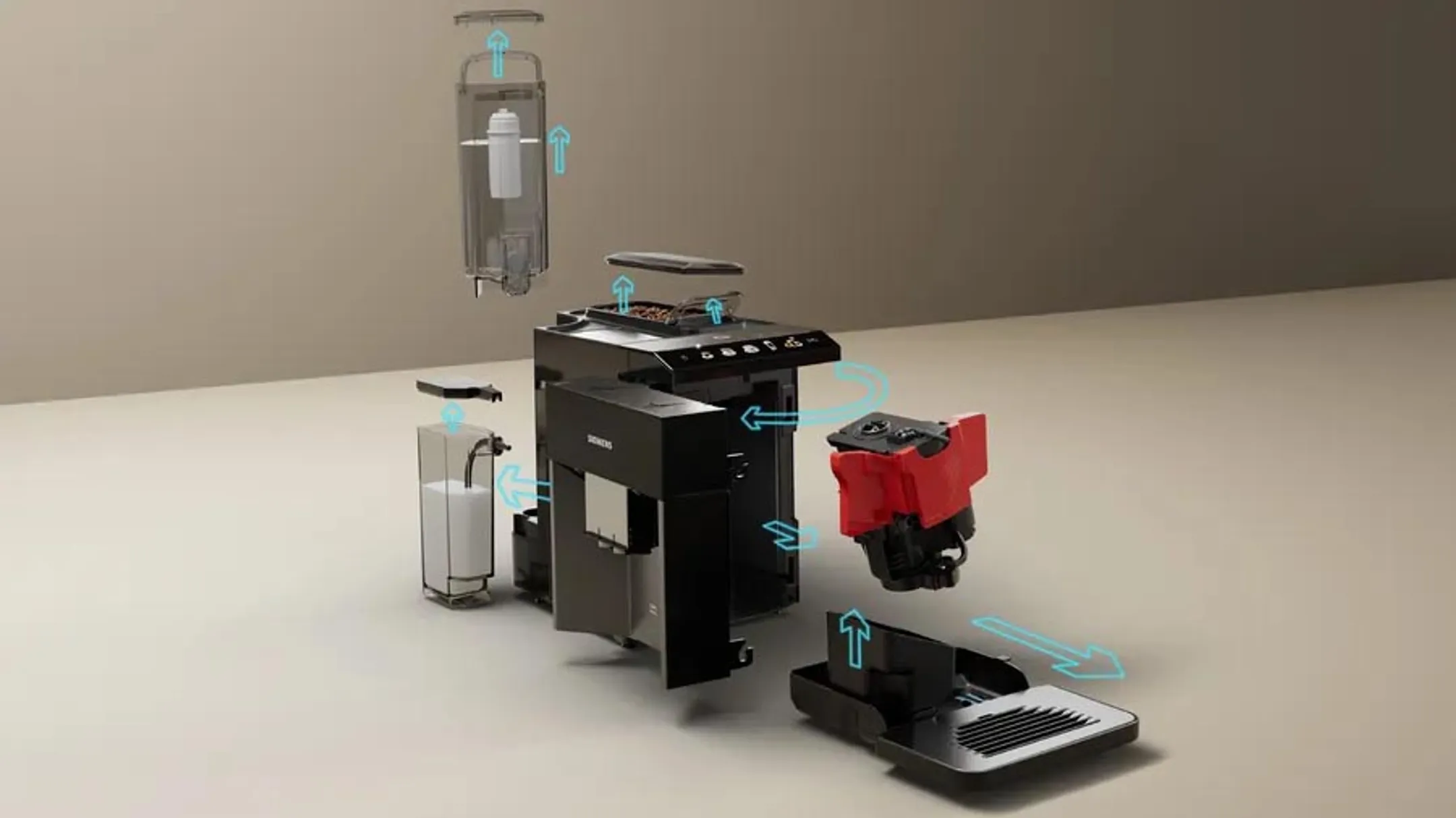 Siemens Volautomatische Espressomachine EQ500 TQ518RX3 image