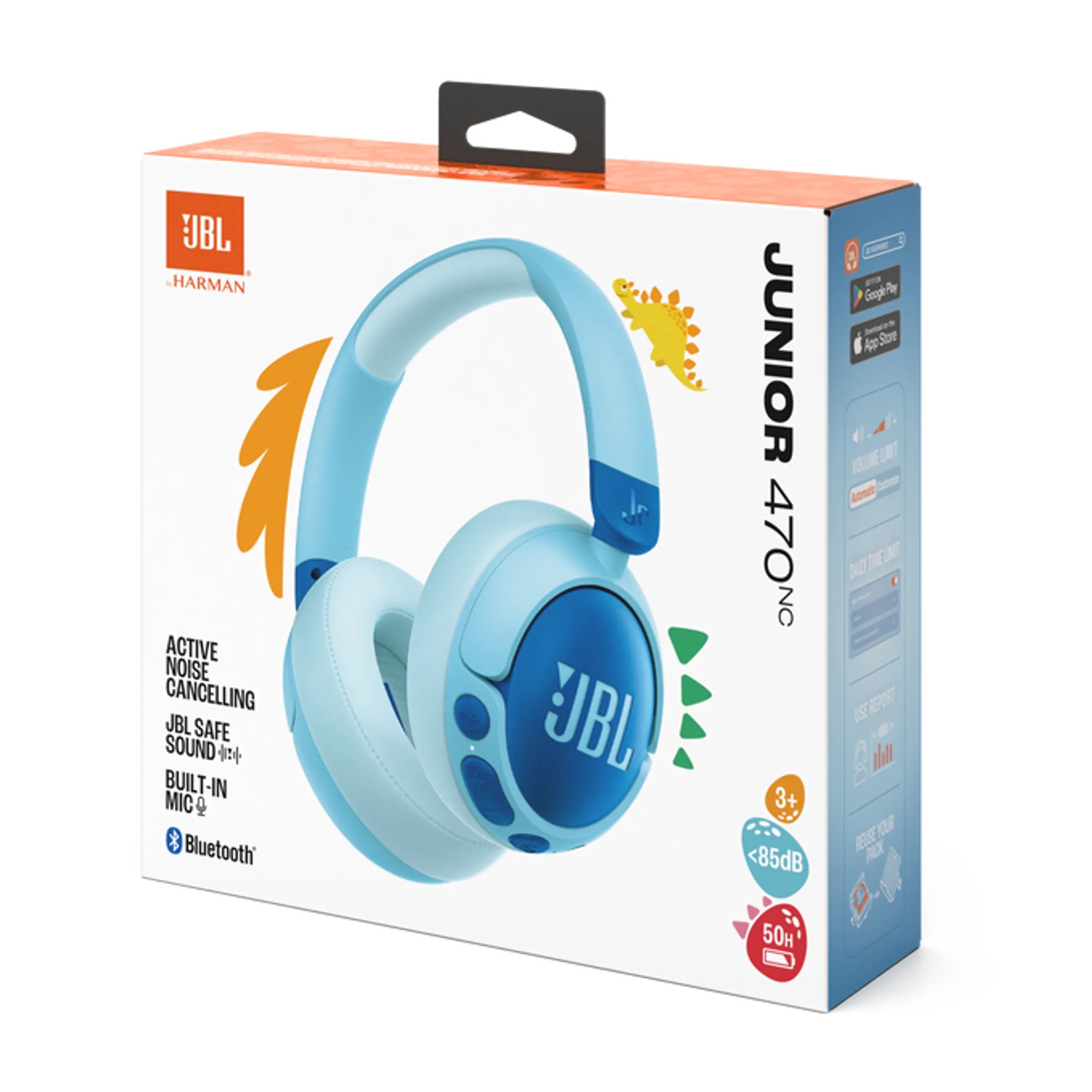 JBL Casque pour enfants Junior 470NC - Bleu image