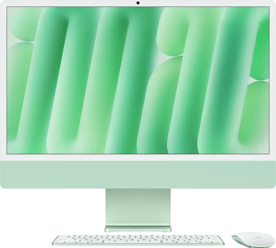 iMac 24" M4 (10-core CPU & 10-core GPU) 256 GB - 16 GB Groen