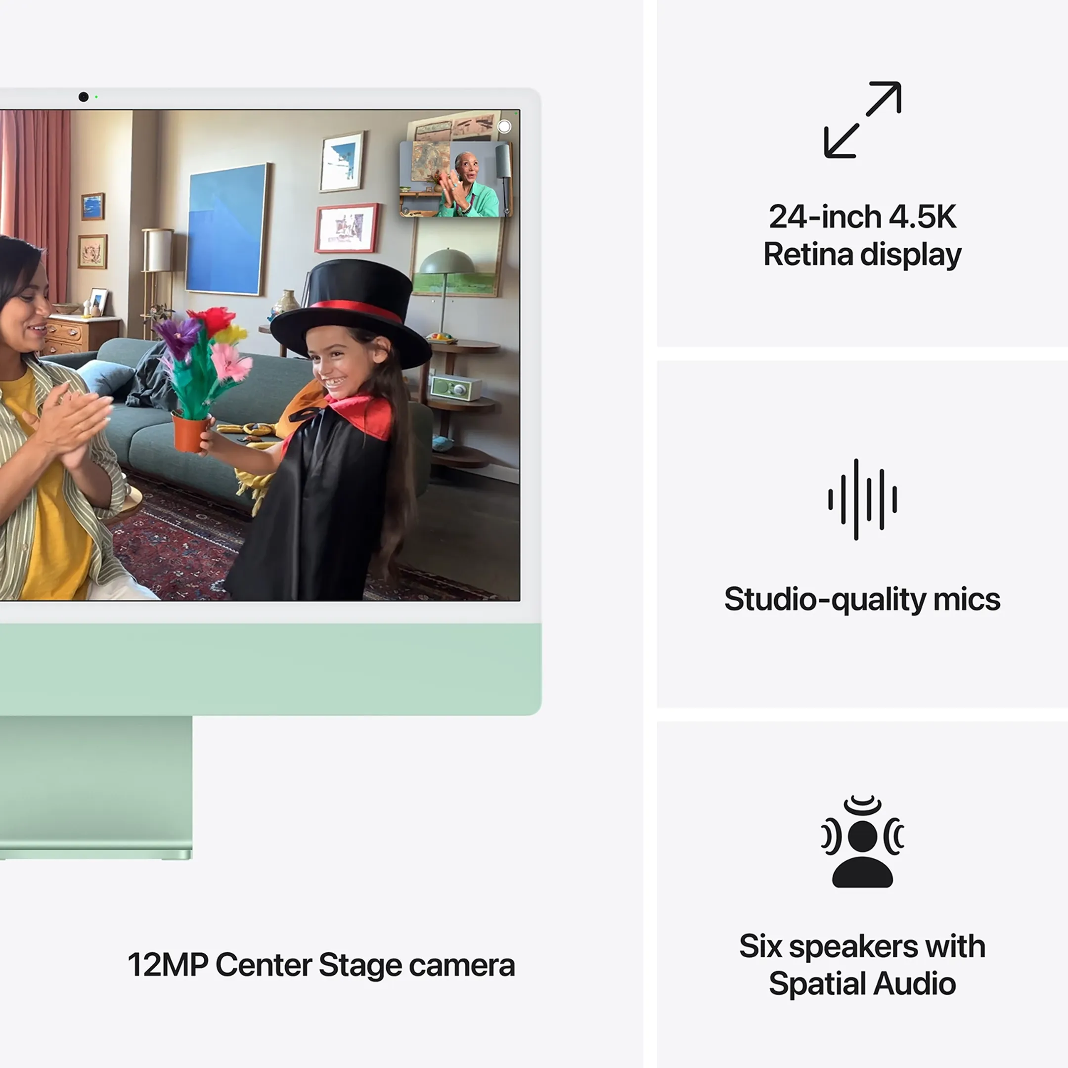 Apple iMac 24" M4 (8-core CPU & 8-core GPU) 256 GB - 16 GB Groen image