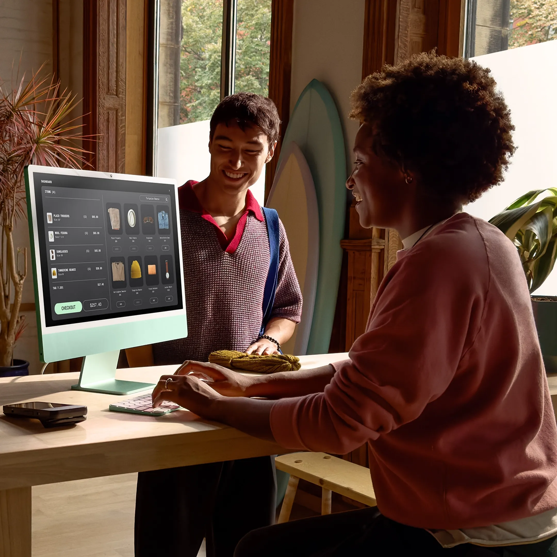 Apple iMac 24" M4 (8-core CPU & 8-core GPU) 256 GB - 16 GB Groen image