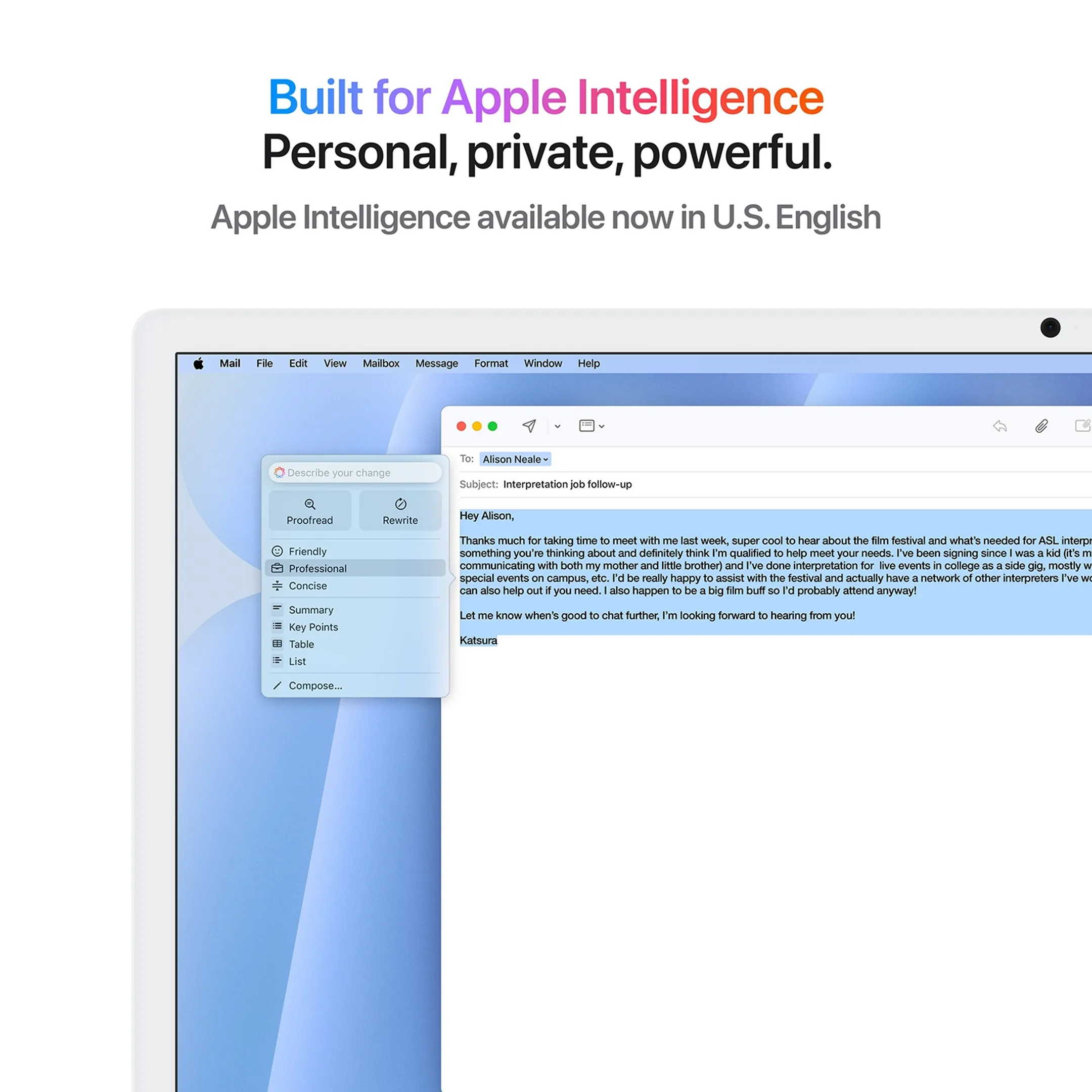 Apple iMac 24" M4 (10-core CPU & 10-core GPU) 512 GB - 16 GB Blauw image