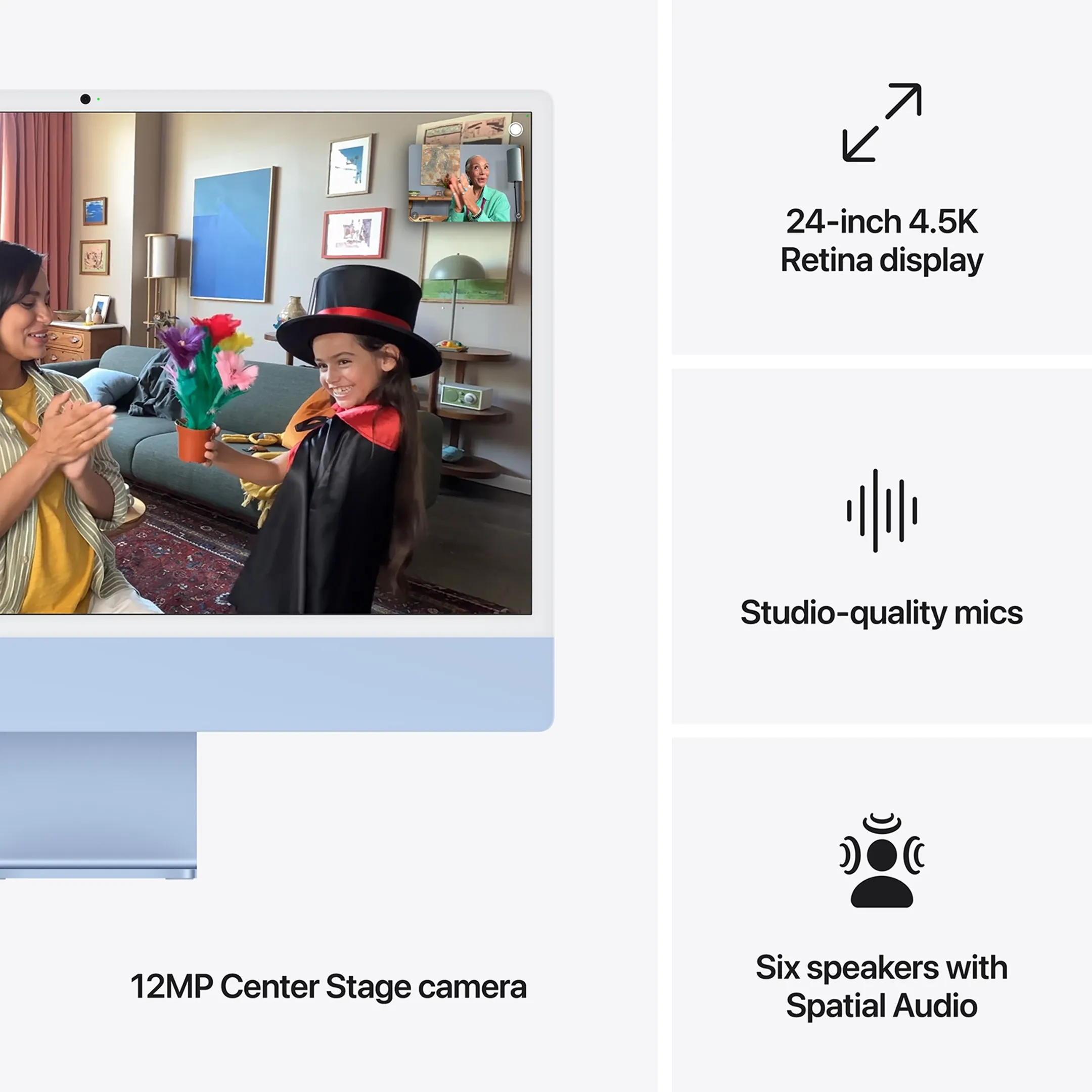 Apple iMac 24" M4 (10-core CPU & 10-core GPU) 512 GB - 16 GB Blauw image