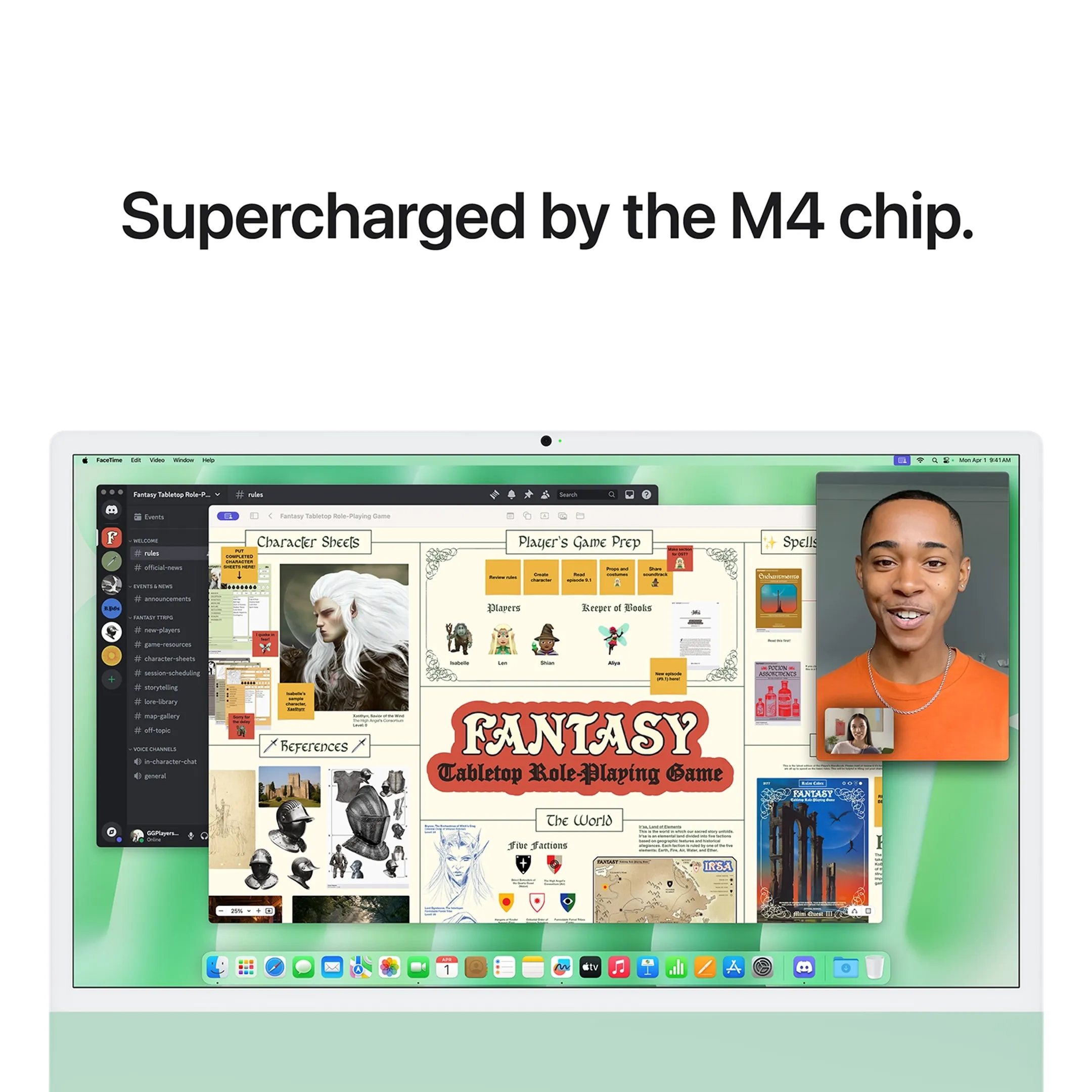 Apple iMac 24" M4 (10-core CPU & 10-core GPU) 512 GB - 16 GB Groen image