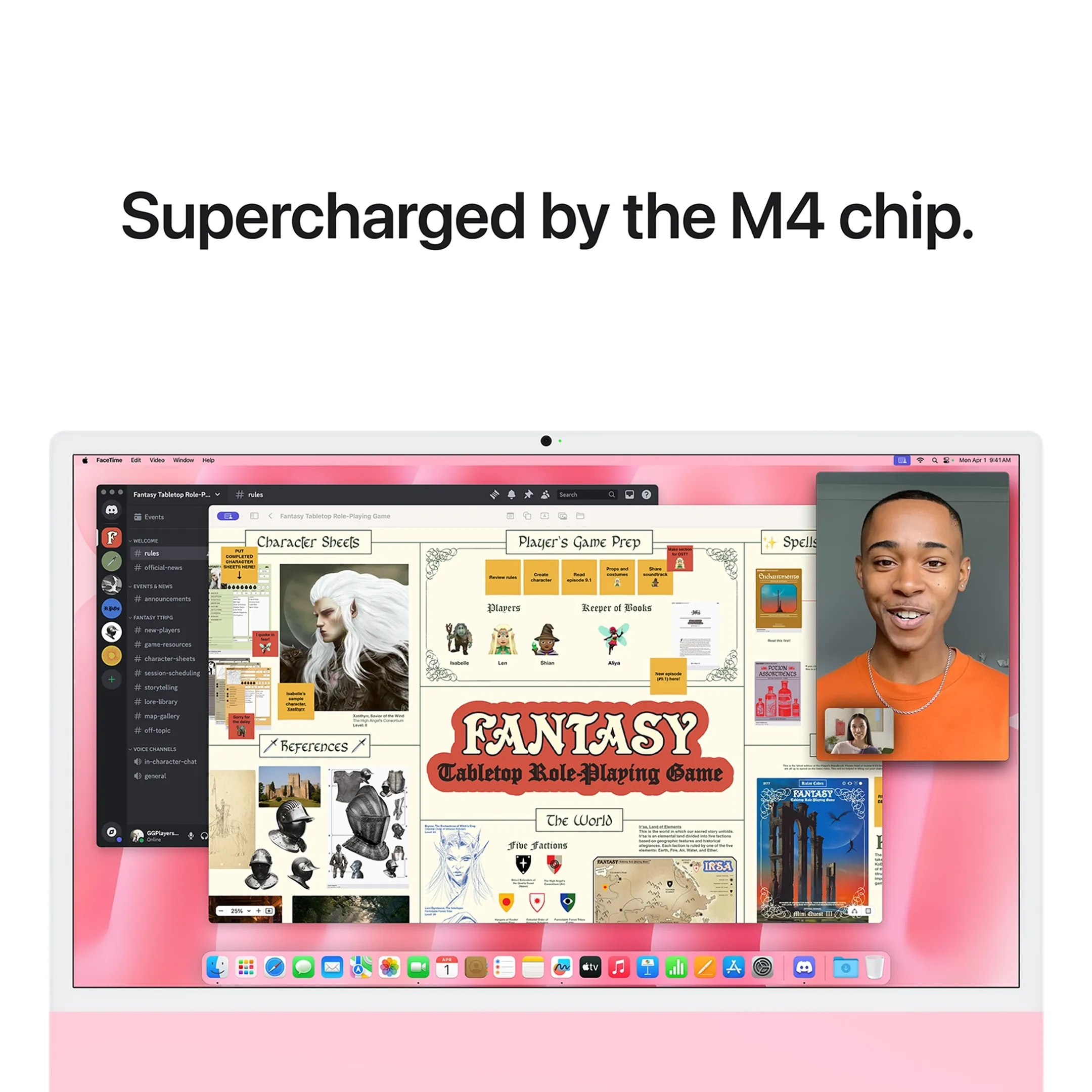 Apple iMac 24" M4 (10-core CPU & 10-core GPU) 512 GB - 24 GB Roze image