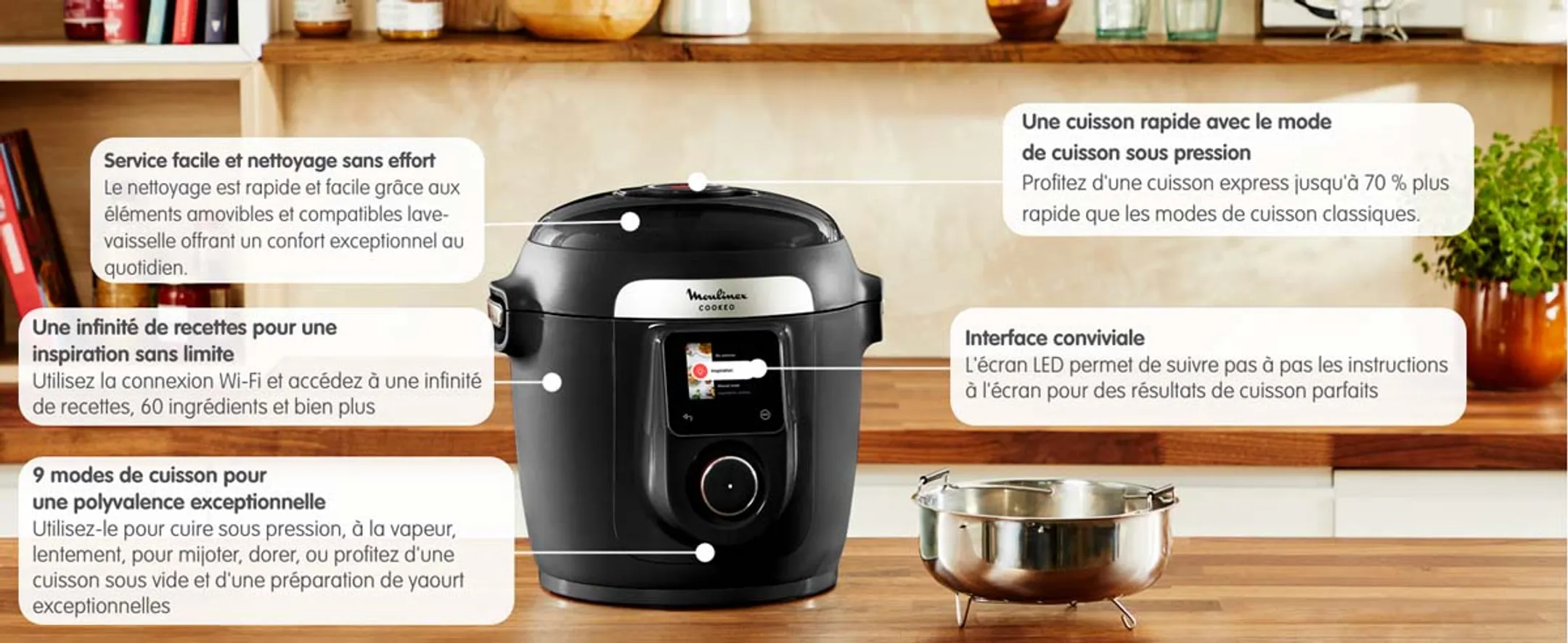 Moulinex Multicuiseur Cookeo 9-en-1 CE952810 image