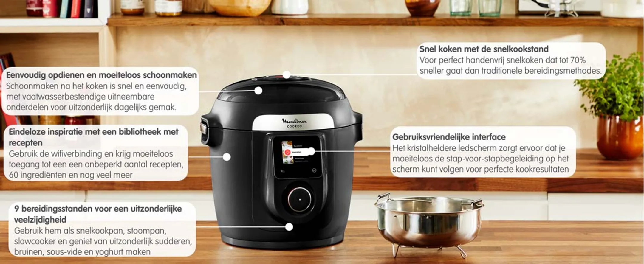 Moulinex Multicooker Cookeo 9-in-1 CE952810 image