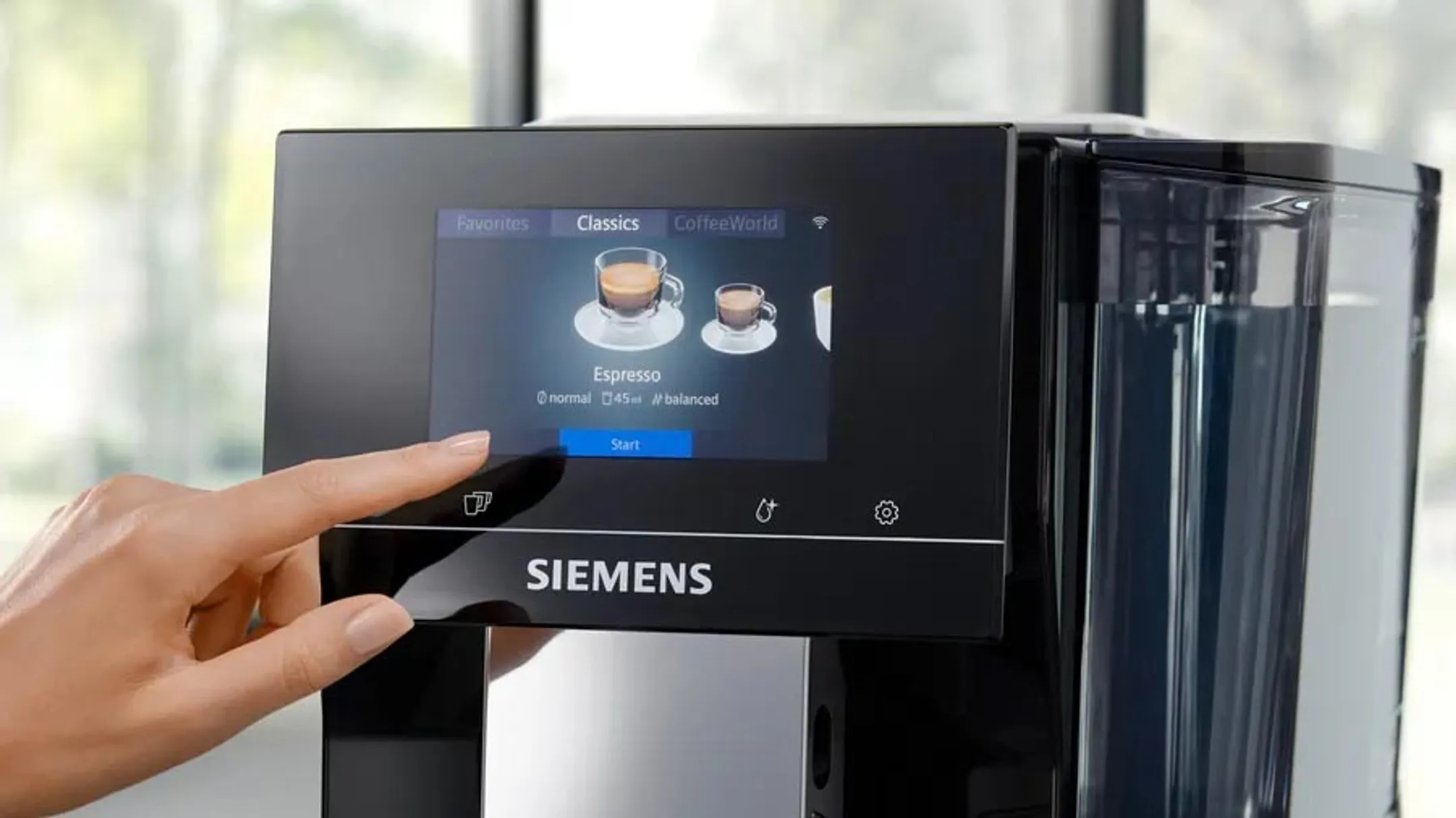 Siemens Volautomatische Espressomachine EQ700 TP713R19 Piano Black image