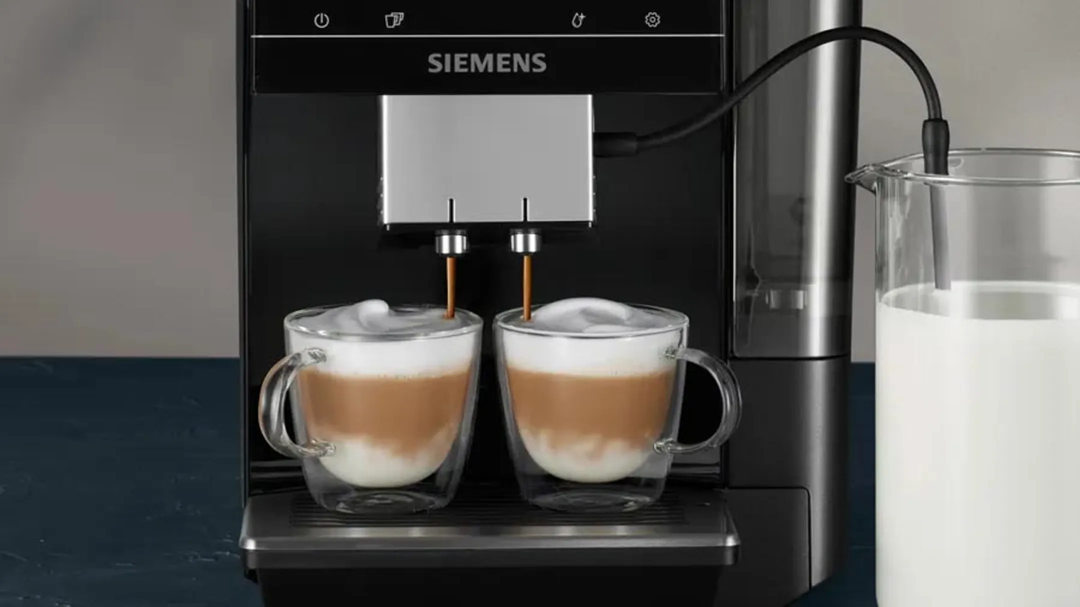 Siemens Volautomatische Espressomachine EQ700 TP713R19 Piano Black image