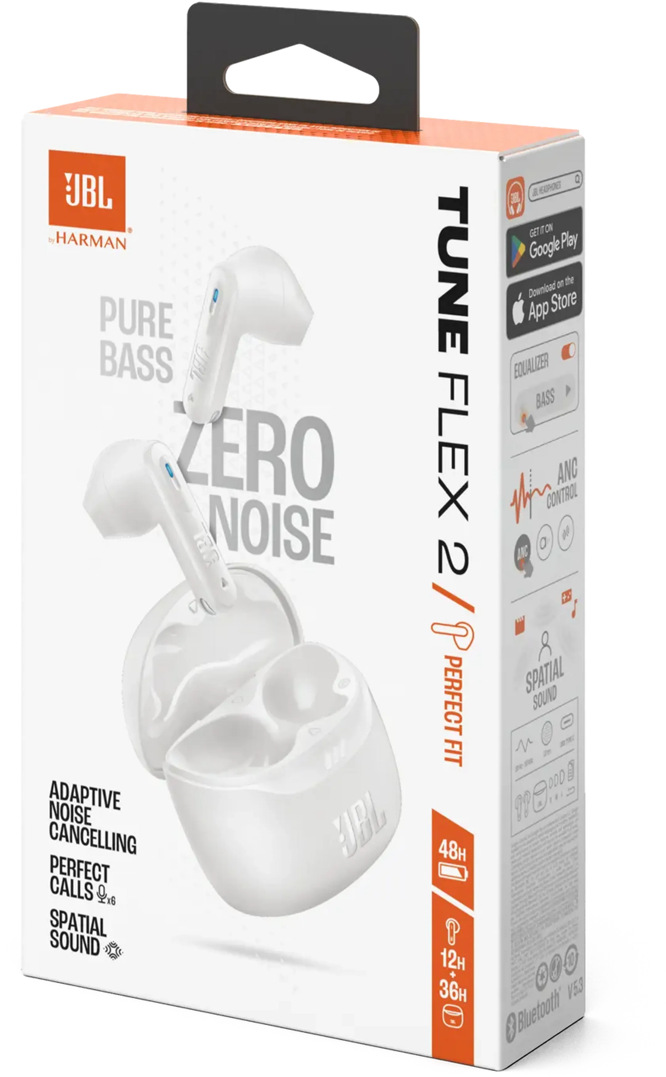 JBL Tune Flex 2 oortjes - Wit image