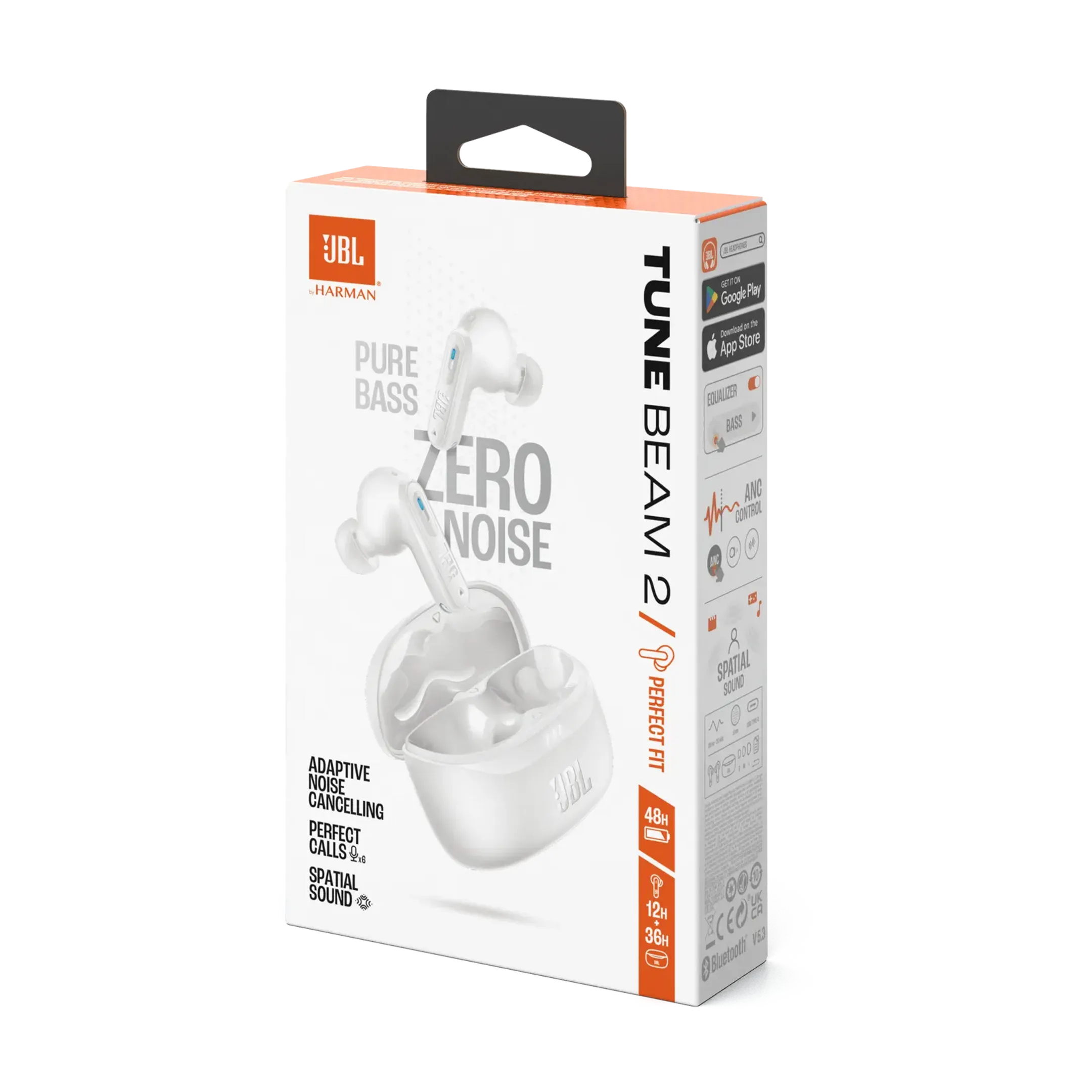 JBL Écouteurs Tune Beam 2 - Blanc image