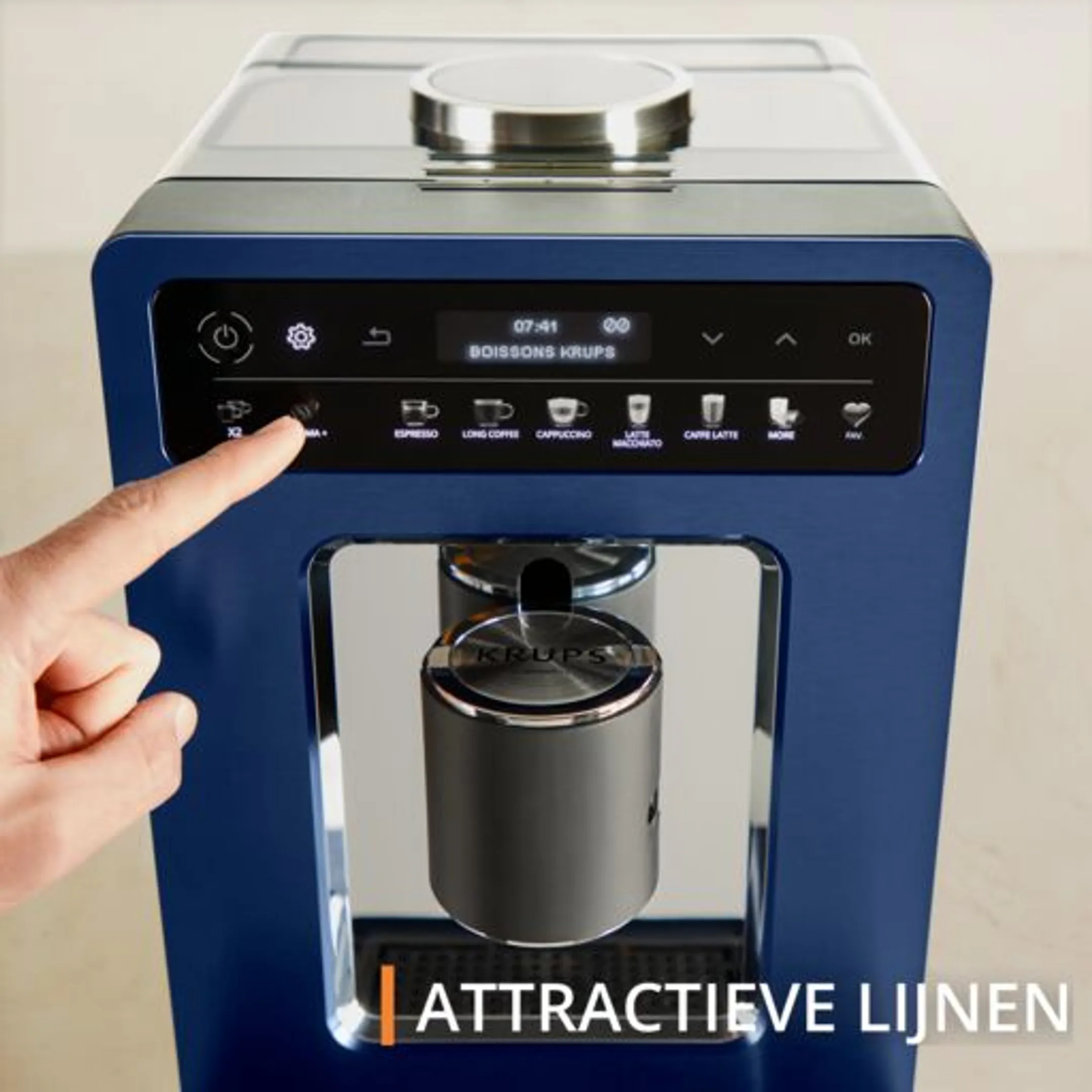 Krups Volautomatische Espressomachine Evidence Wilmotte EA89W410 image