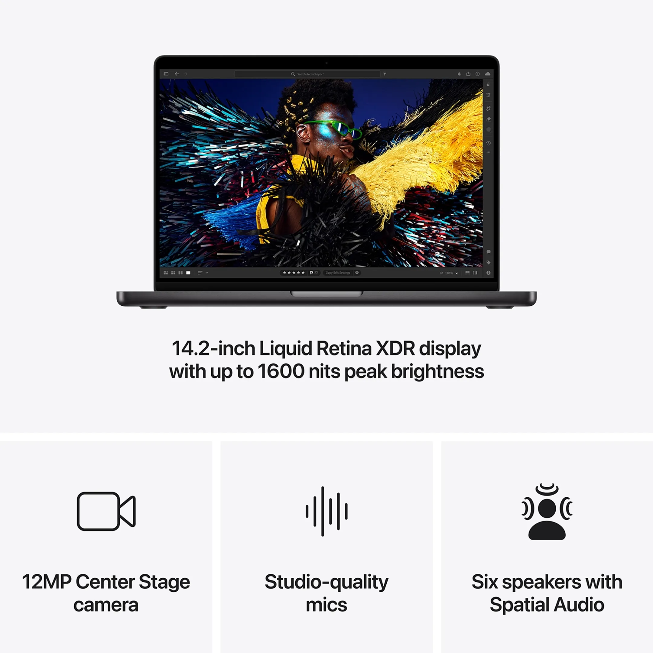 Apple MacBook Pro 14" M4 Pro (14-core CPU & 20-core GPU) 1 TB - 24 GB Spacezwart image