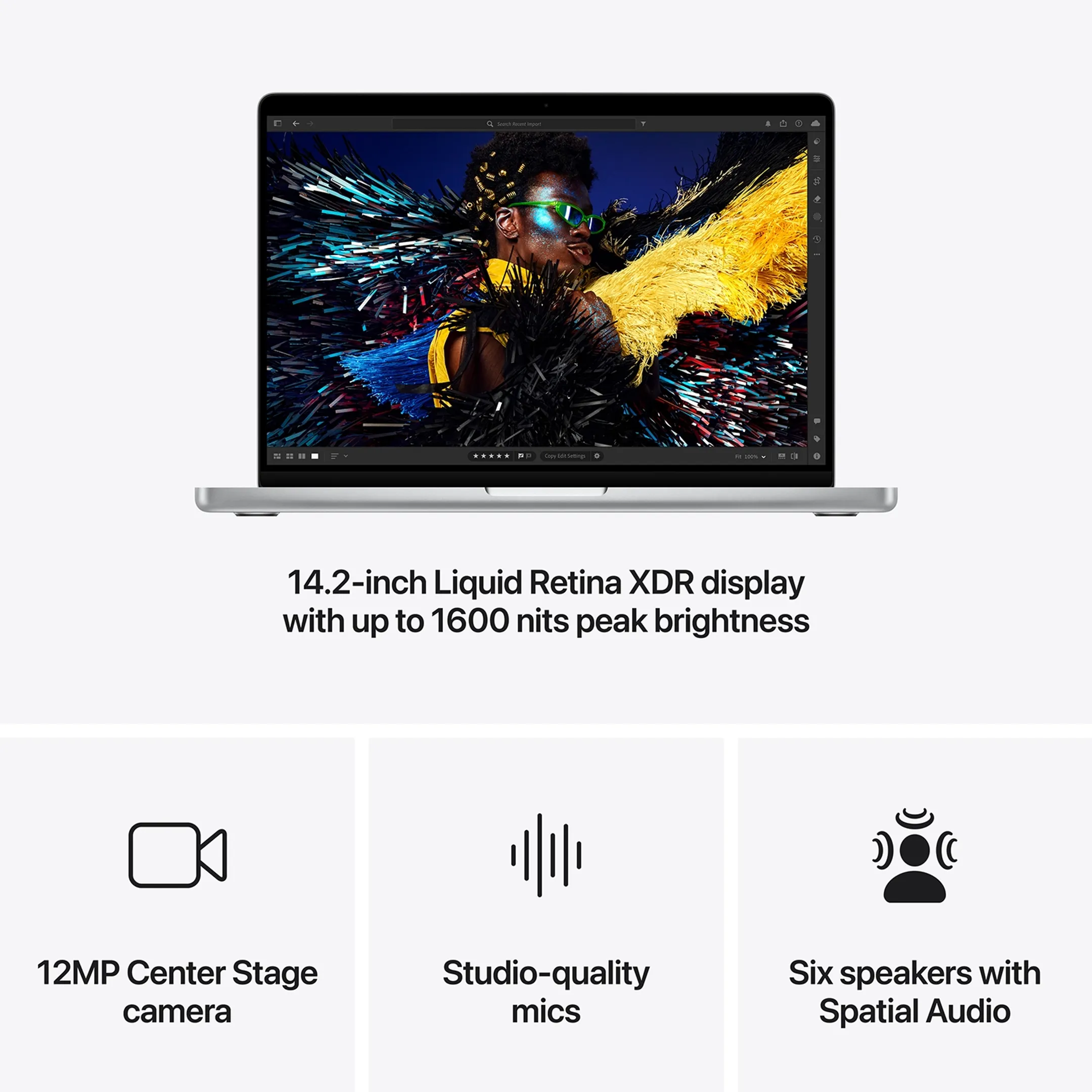 Apple MacBook Pro 14" M4 Pro (14-core CPU & 20-core GPU) 1 TB - 24 GB Zilver image
