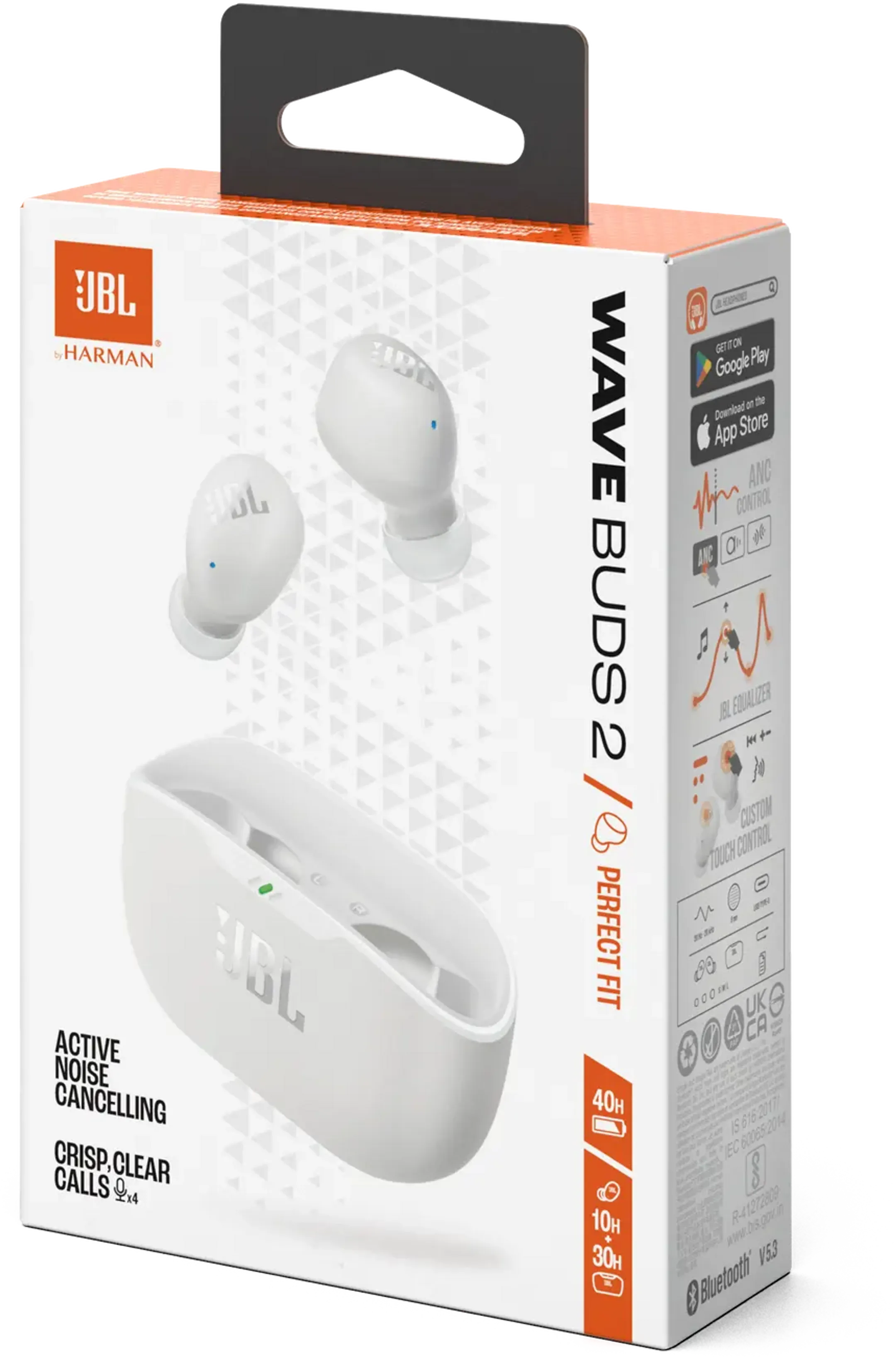 JBL Écouteurs Wave Buds 2 - Blanc image