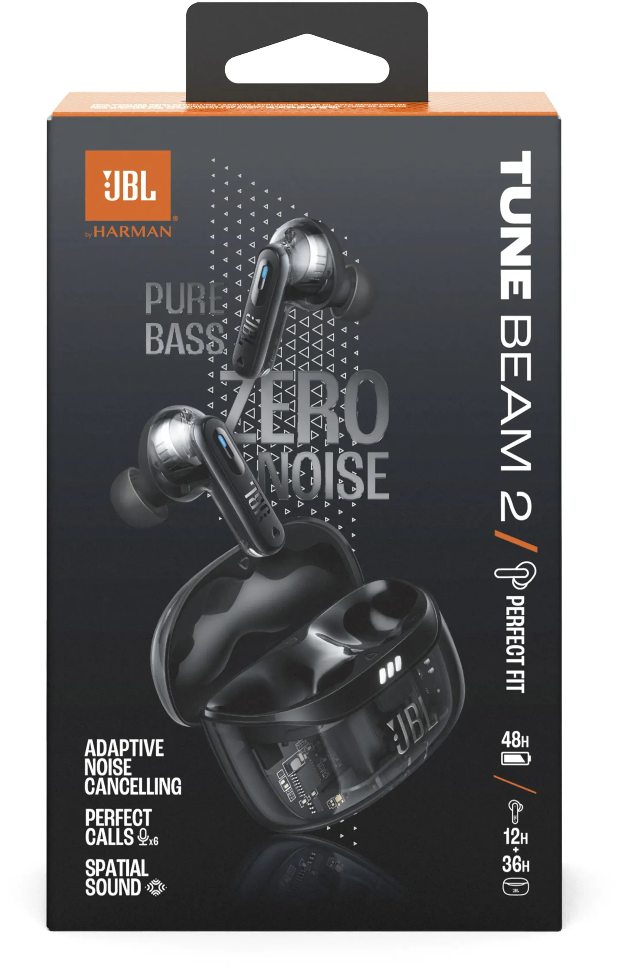 JBL Tune Beam 2 Ghost oortjes - Zwart image