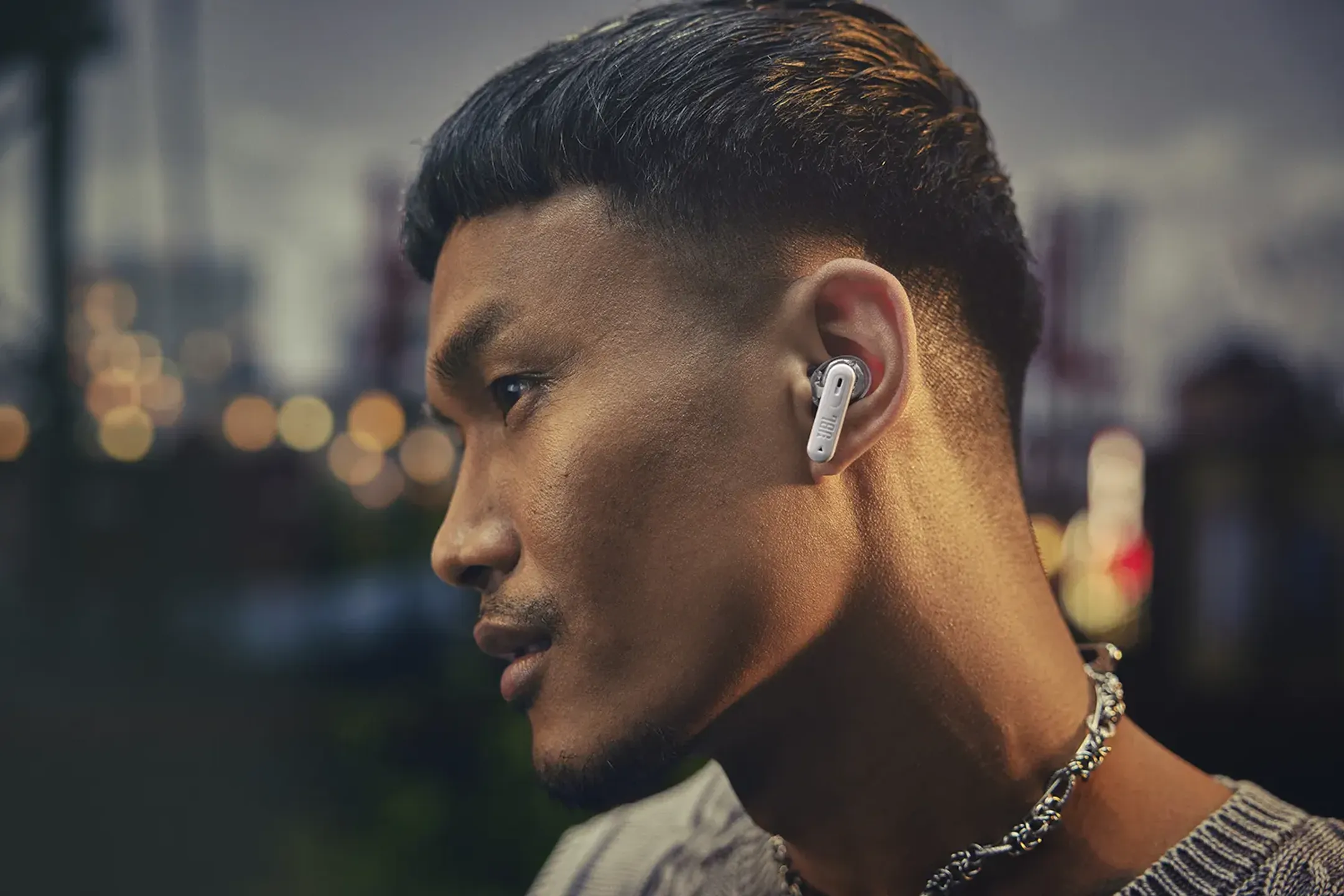 JBL Tune Beam 2 Ghost oortjes - Wit image