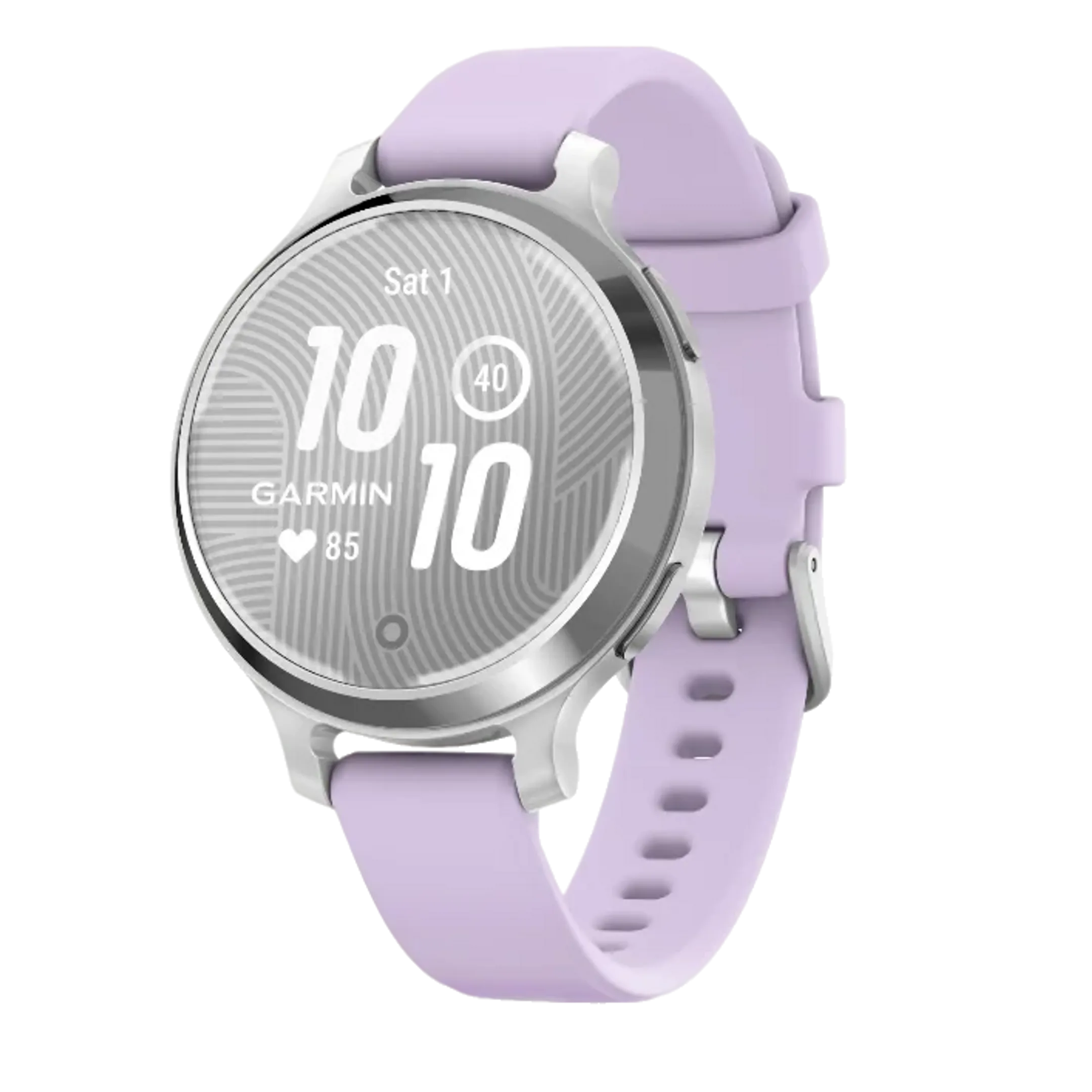 Lily 2 Active - Zilver met paarse siliconen band