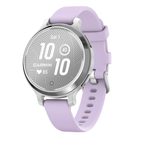 Lily 2 Active - Zilver met paarse siliconen band