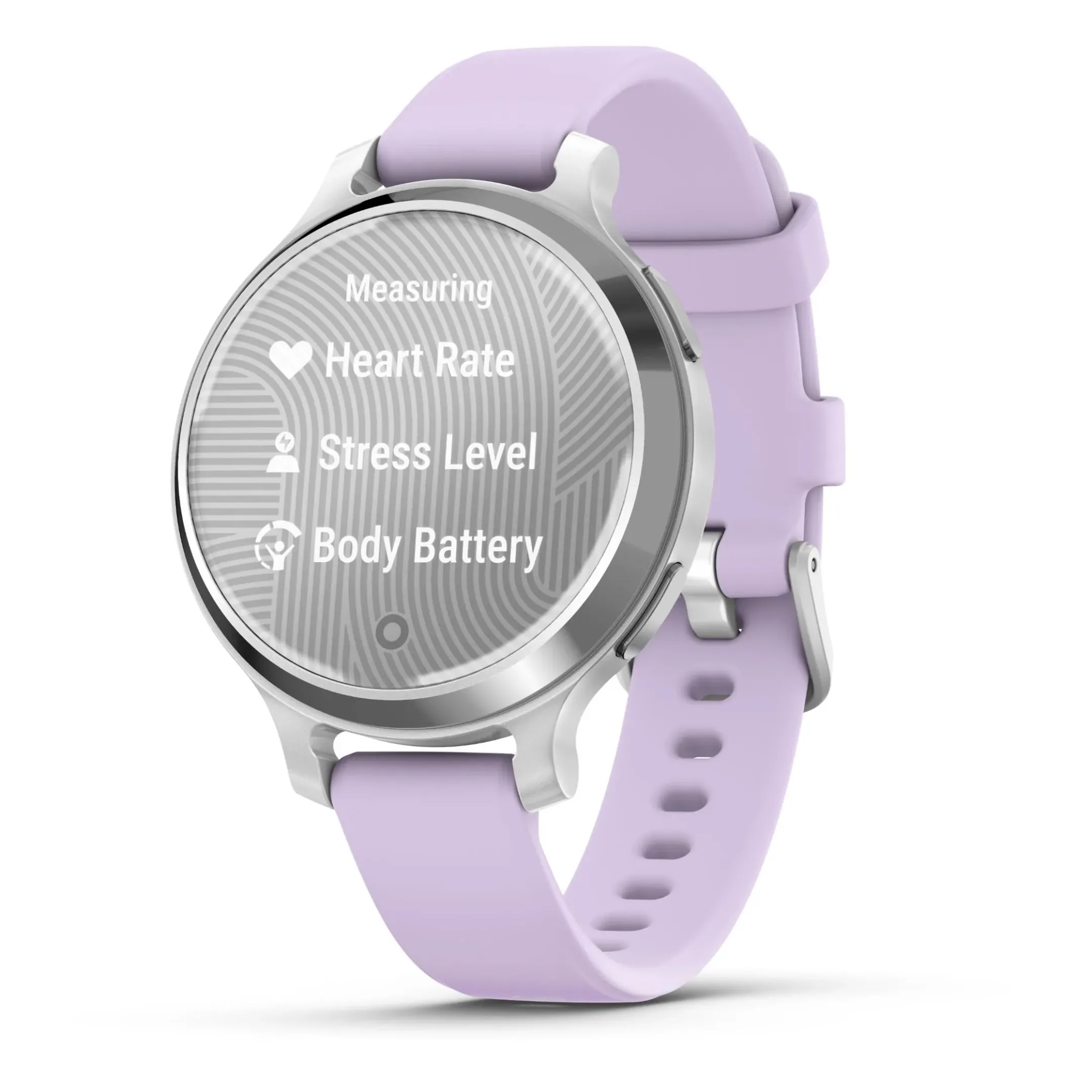 Garmin Lily 2 Active - Zilver met paarse siliconen band image