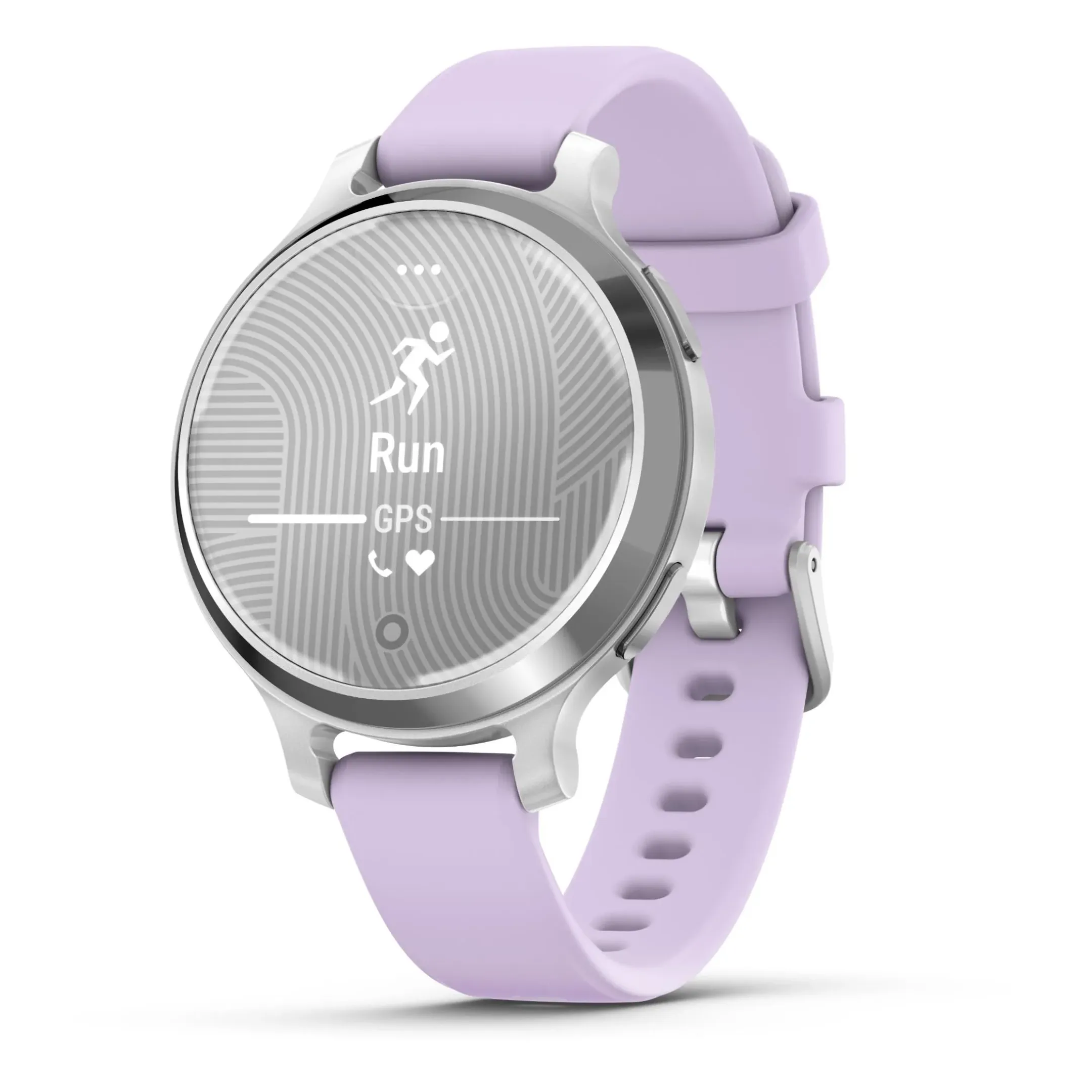 Garmin Lily 2 Active - Zilver met paarse siliconen band image